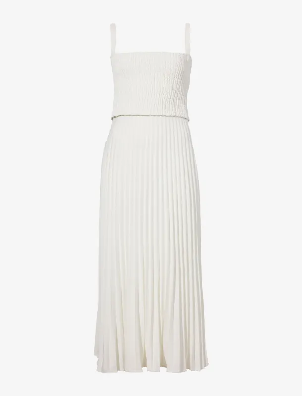 Bi-Color Pleated Dress sold by Proenza Schouler