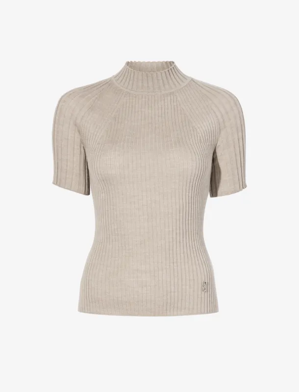 Jaden Top in Superfine Merino Silk sold by Proenza Schouler