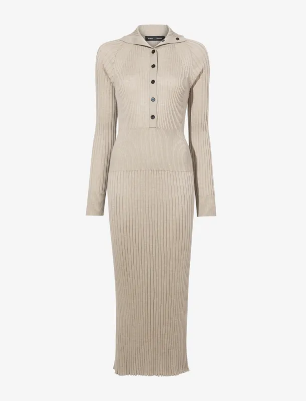 Maeve Dress in Superfine Merino Silk sold by Proenza Schouler