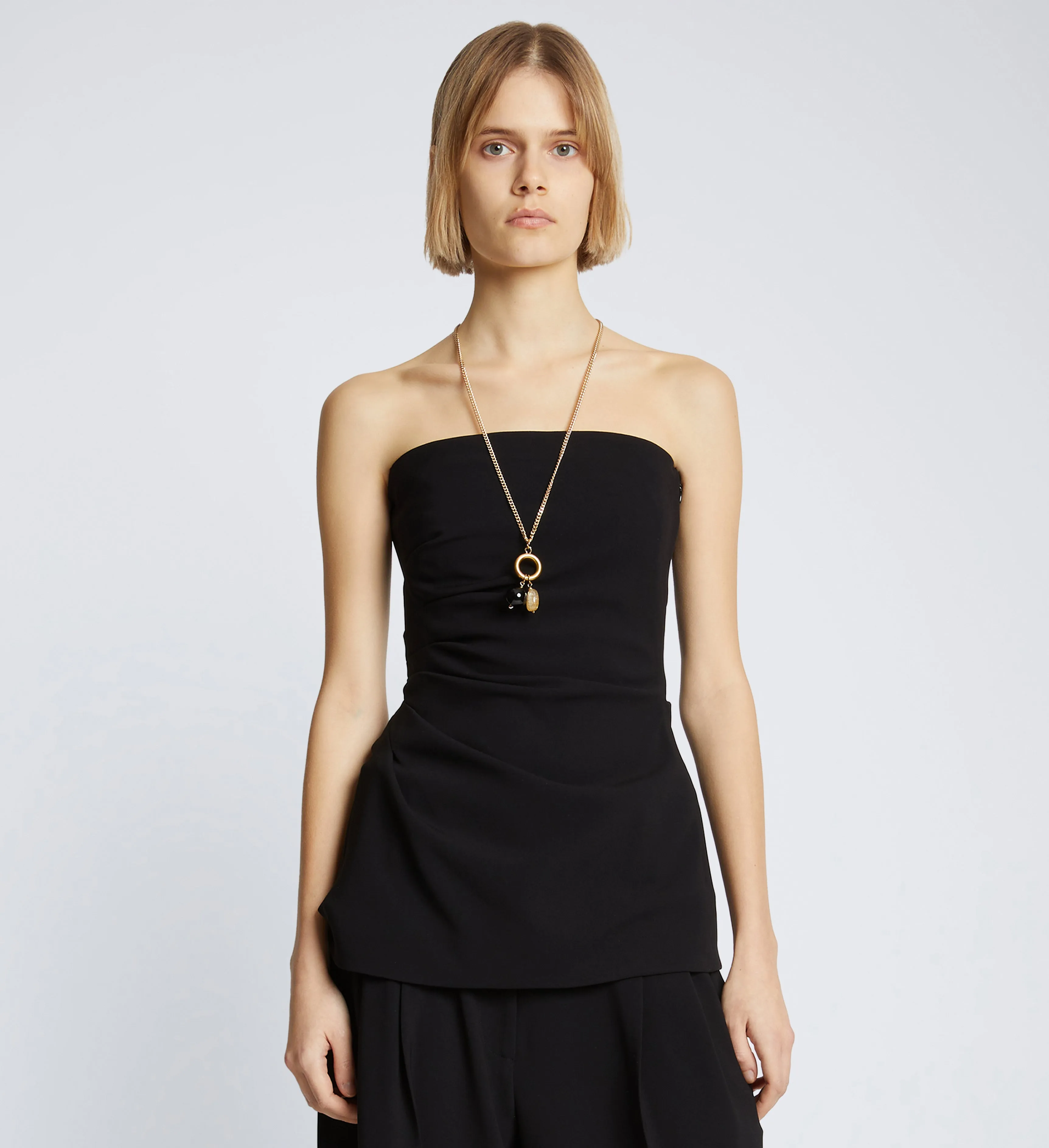 Bobbi Strapless Top in Matte Double Crepe sold by Proenza Schouler product image thumbnail 2