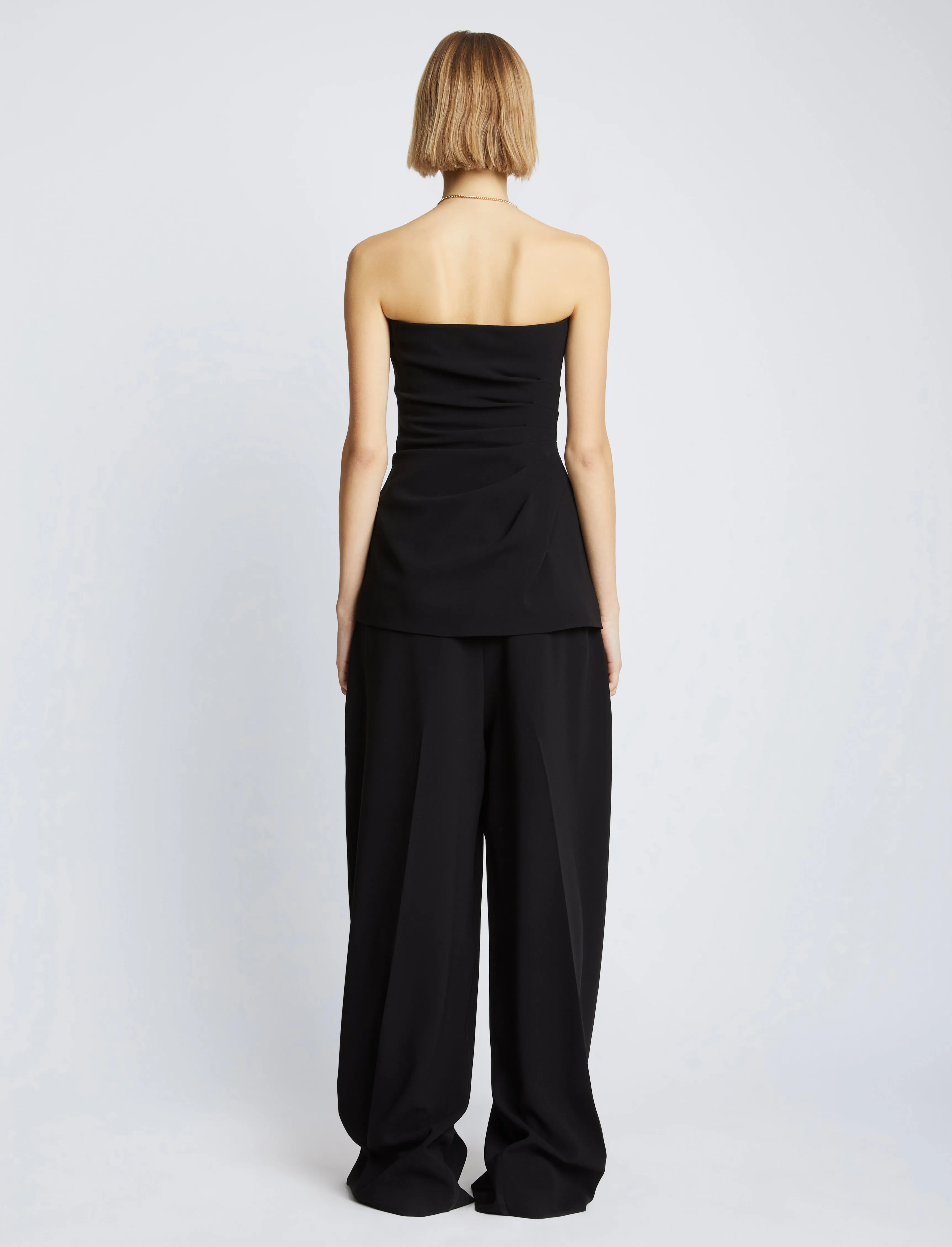 Bobbi Strapless Top in Matte Double Crepe sold by Proenza Schouler product image thumbnail 5