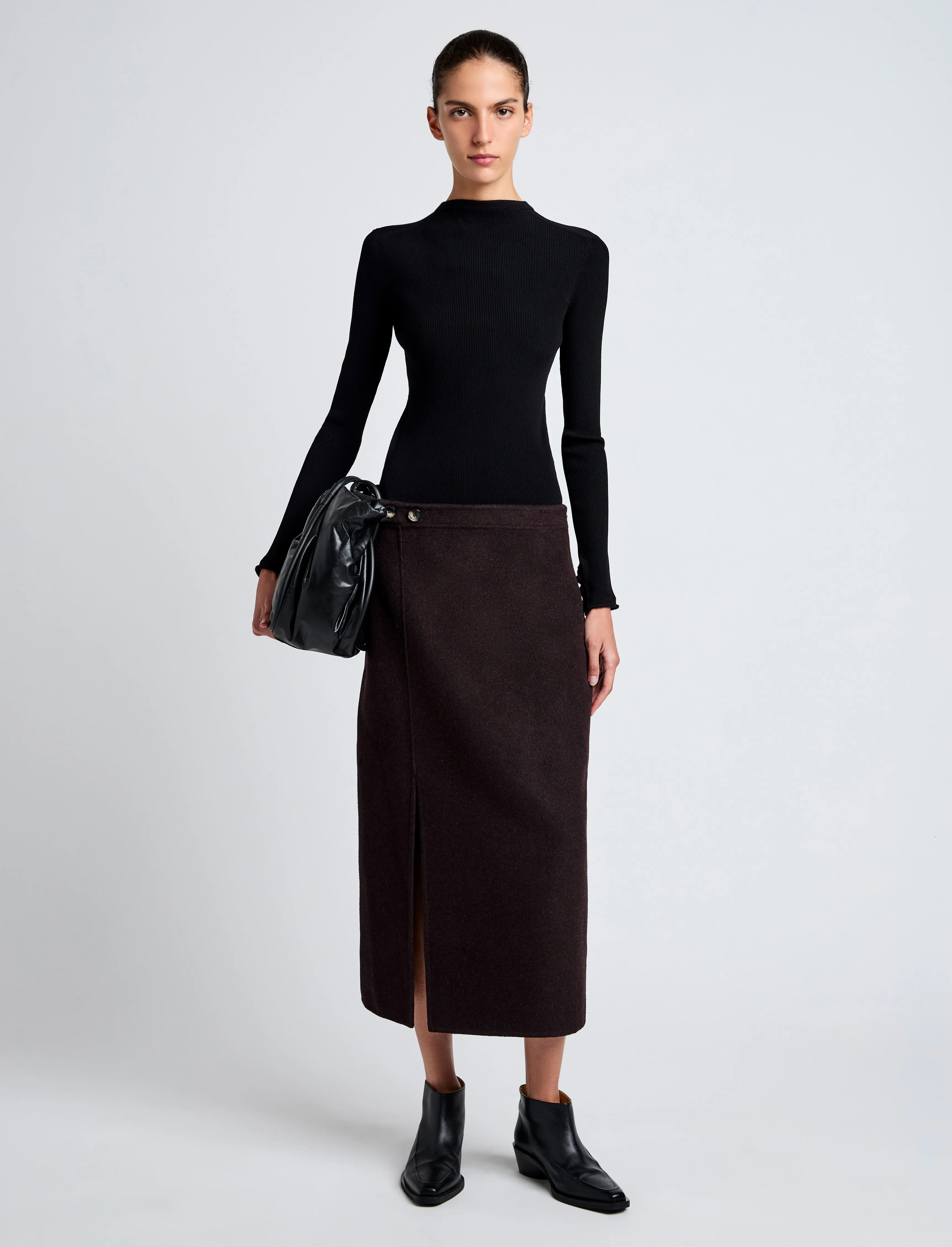 Adrian Skirt in Brushed Wool sold by Proenza Schouler product image thumbnail 2