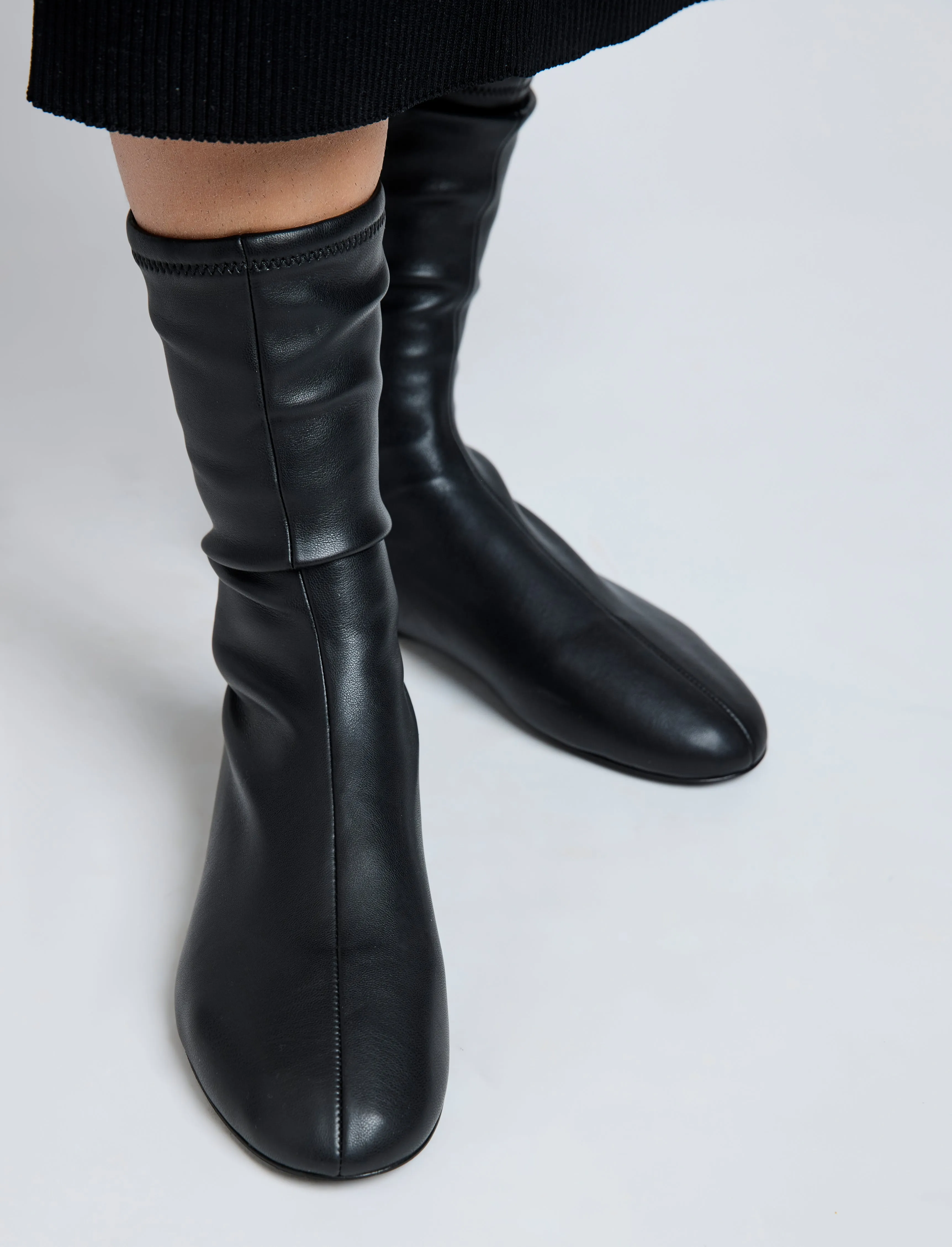 Tee Sock Boots in Faux Leather sold by Proenza Schouler product image thumbnail 5