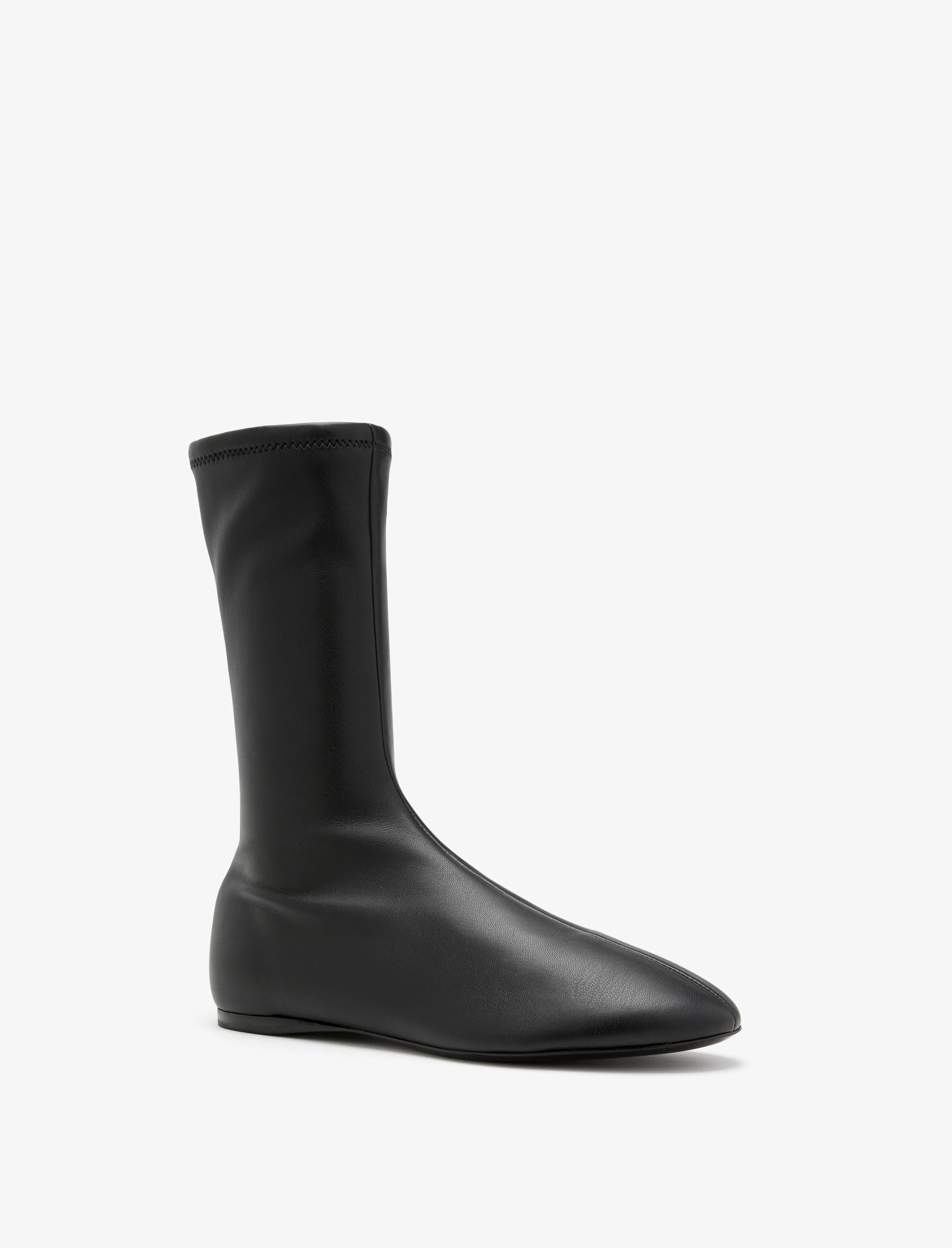 Tee Sock Boots in Faux Leather sold by Proenza Schouler product image thumbnail 2