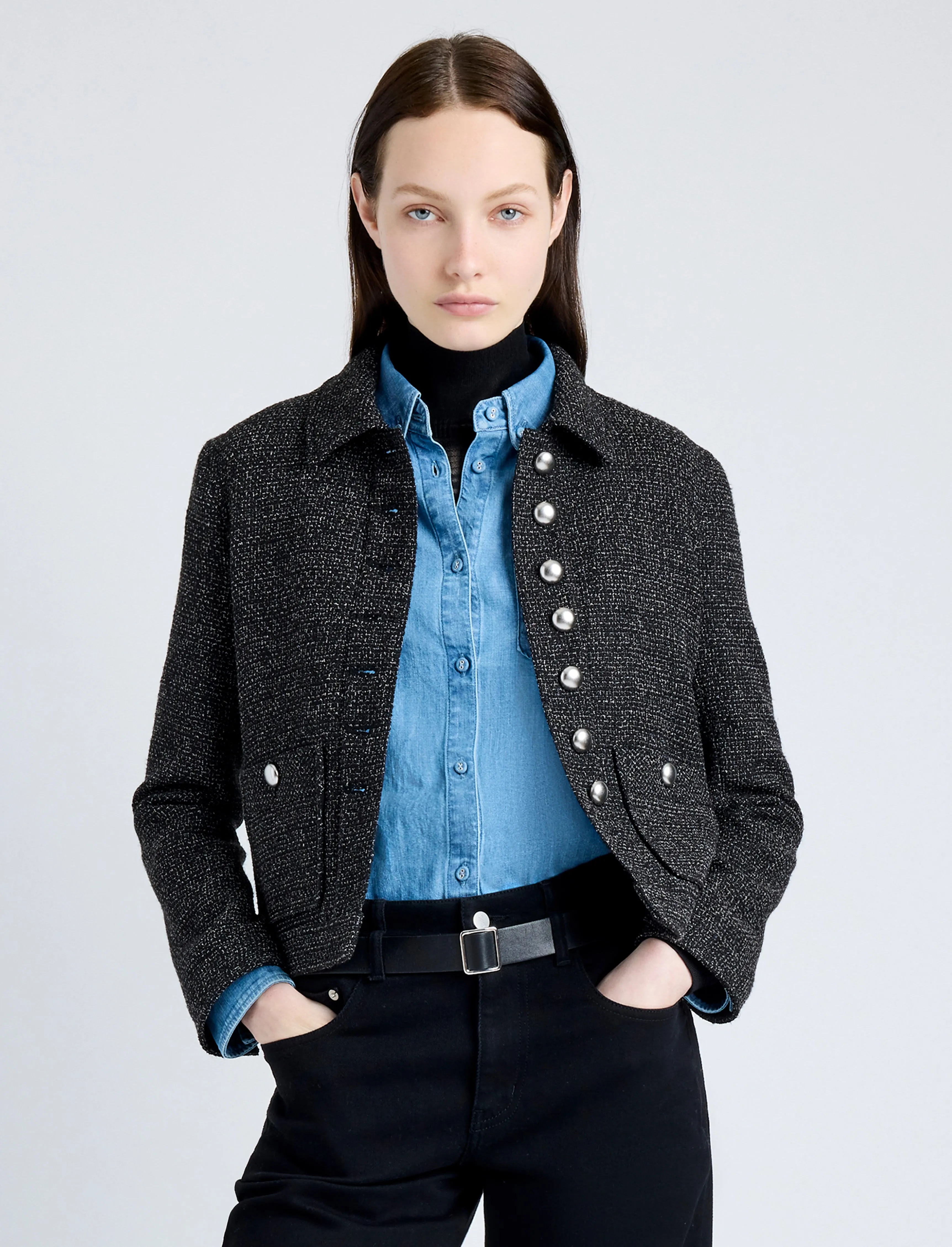 Marcella Jacket in Tweed sold by Proenza Schouler product image thumbnail 2