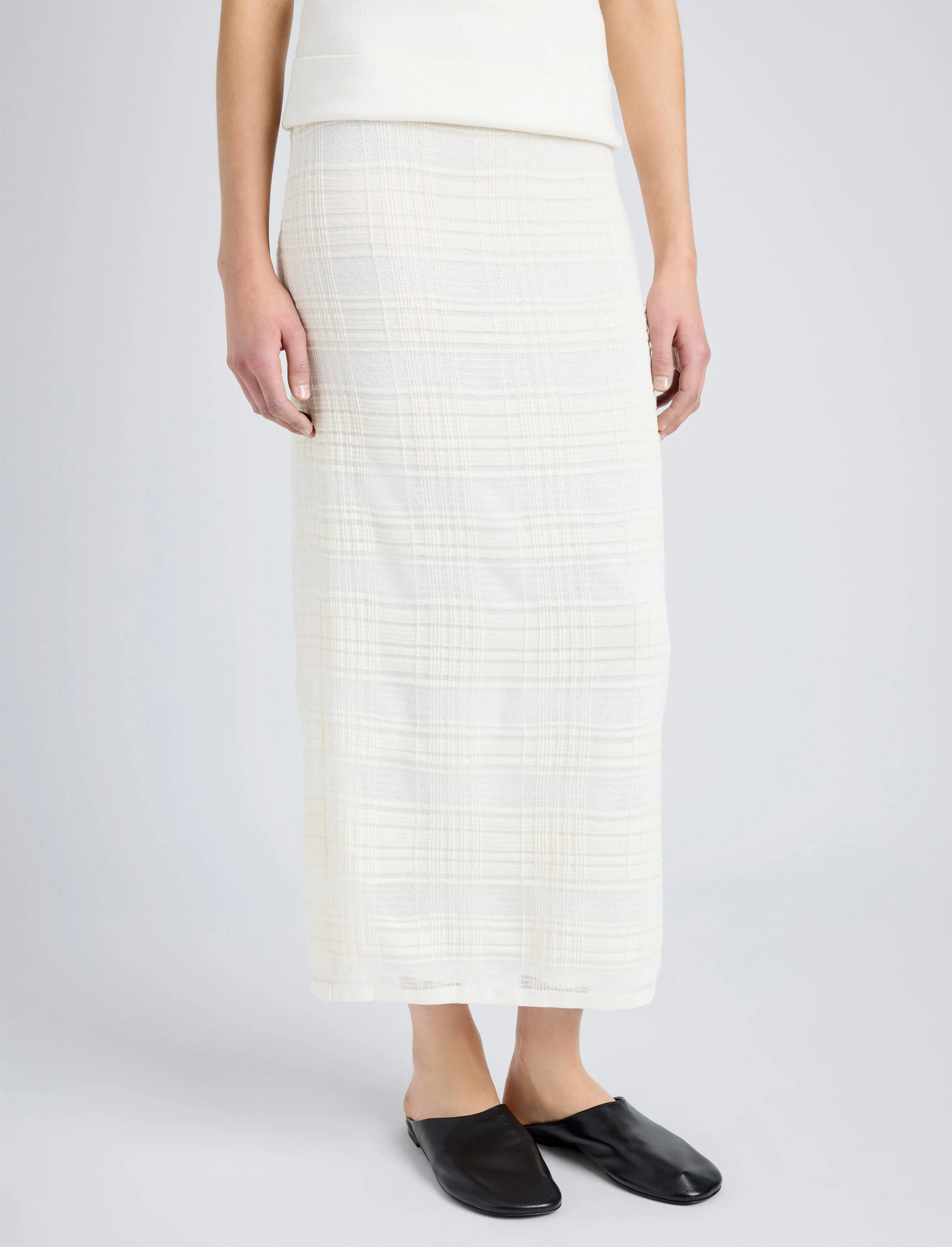 Elsa Skirt in Plaid Knits sold by Proenza Schouler product image thumbnail 5
