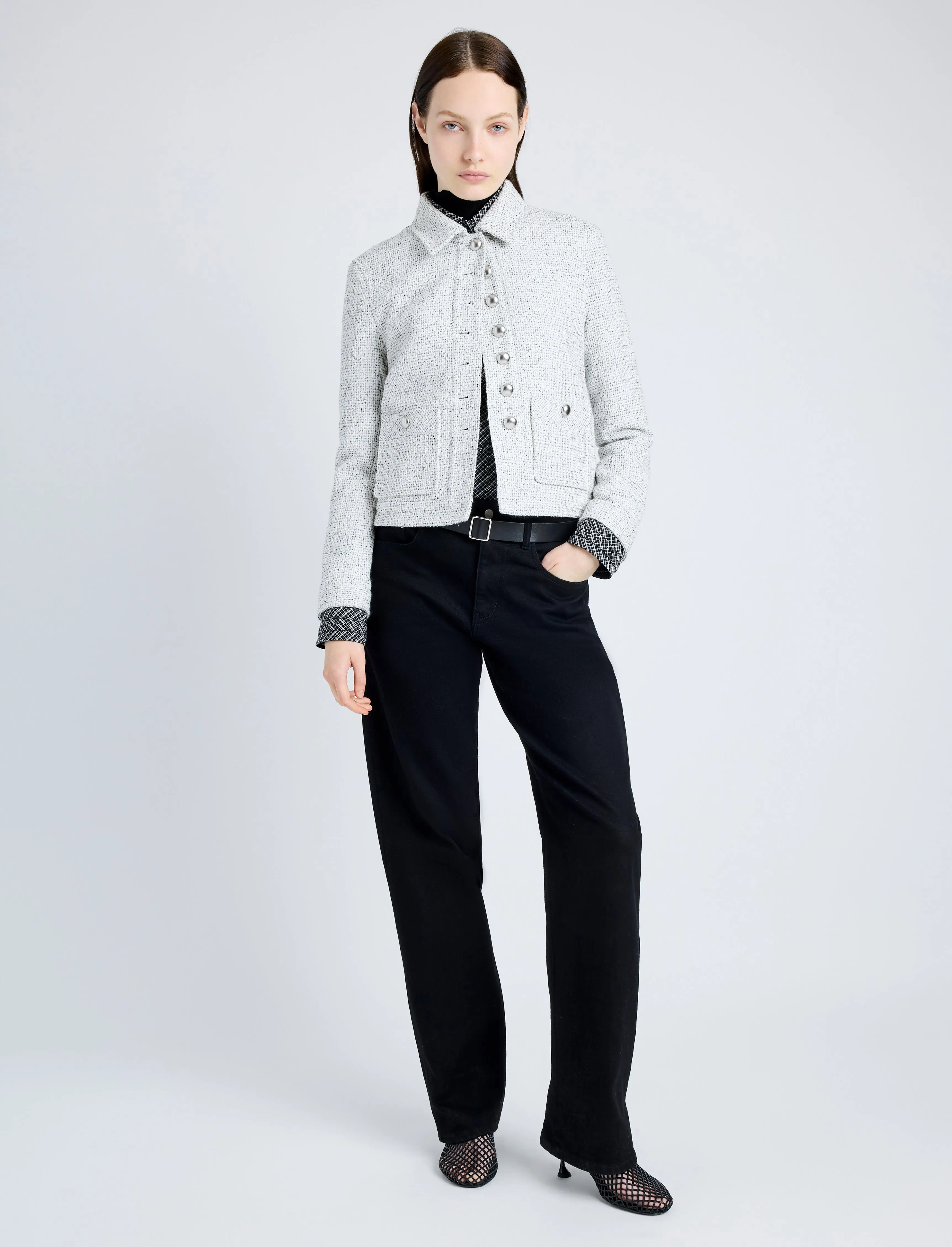 Marcella Jacket in Tweed sold by Proenza Schouler product image thumbnail 3