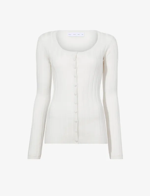 Hattie Cardigan in Lightweight Cashmere sold by Proenza Schouler