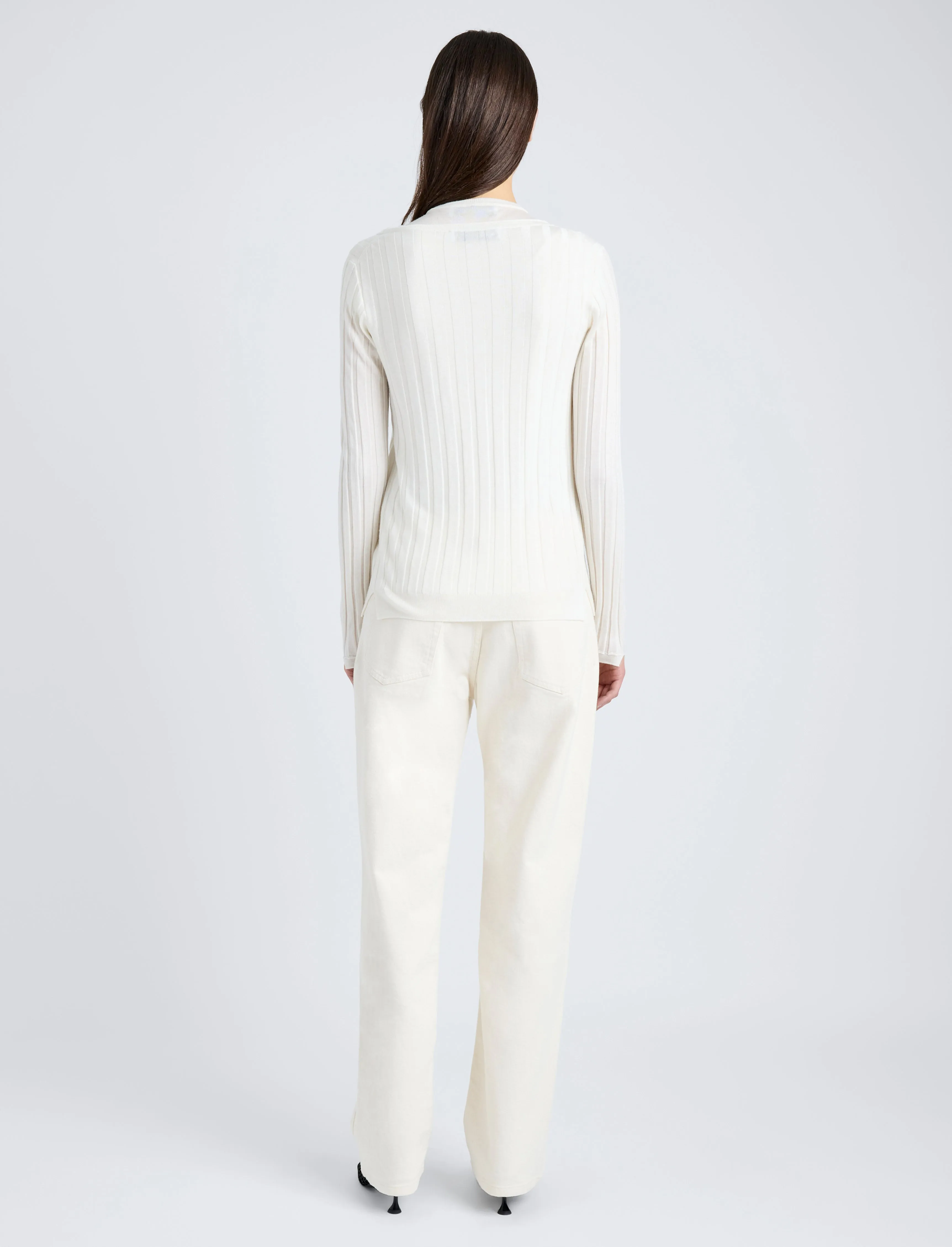 Hattie Cardigan in Lightweight Cashmere sold by Proenza Schouler product image thumbnail 5