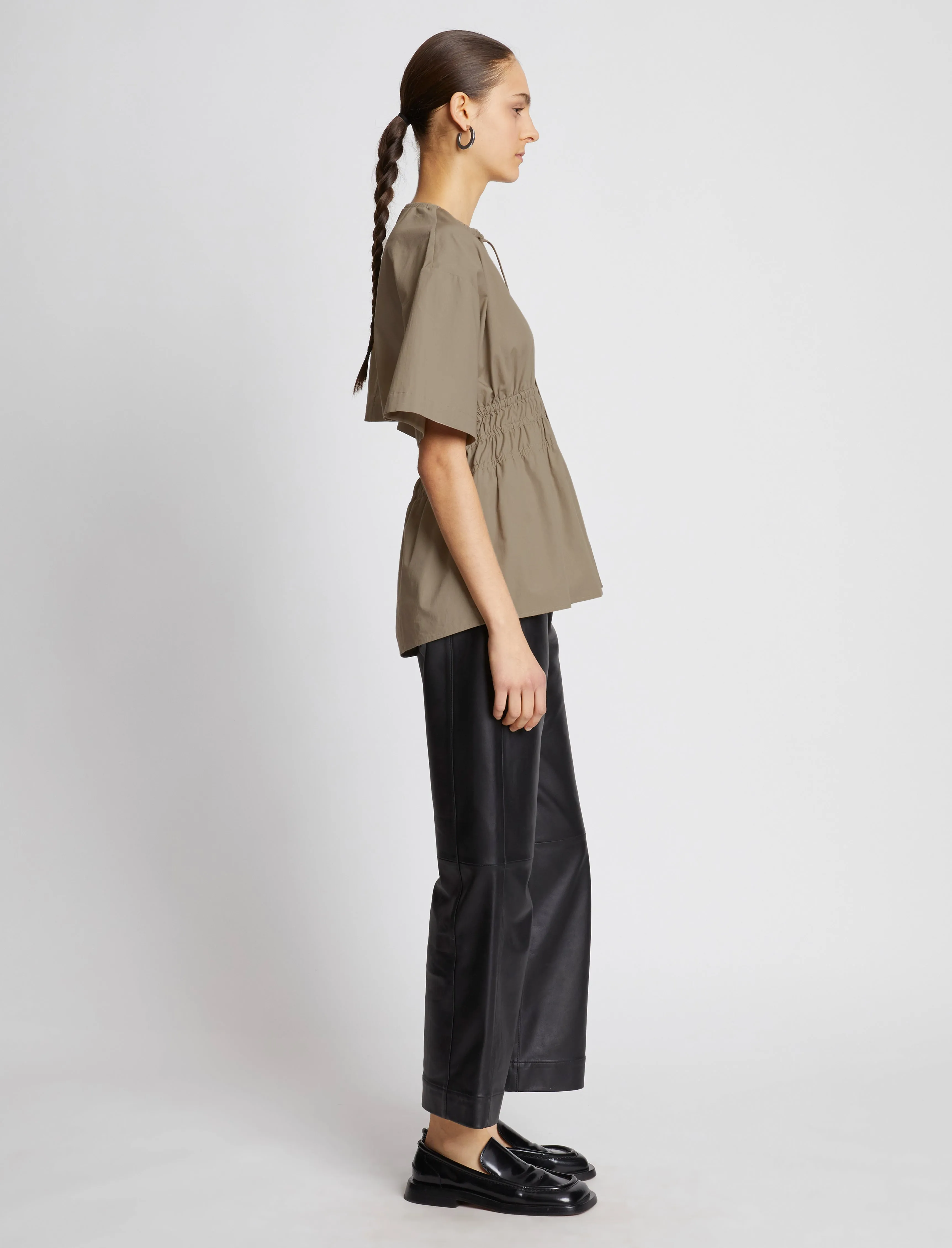 Poplin Drawstring Blouse sold by Proenza Schouler product image thumbnail 4