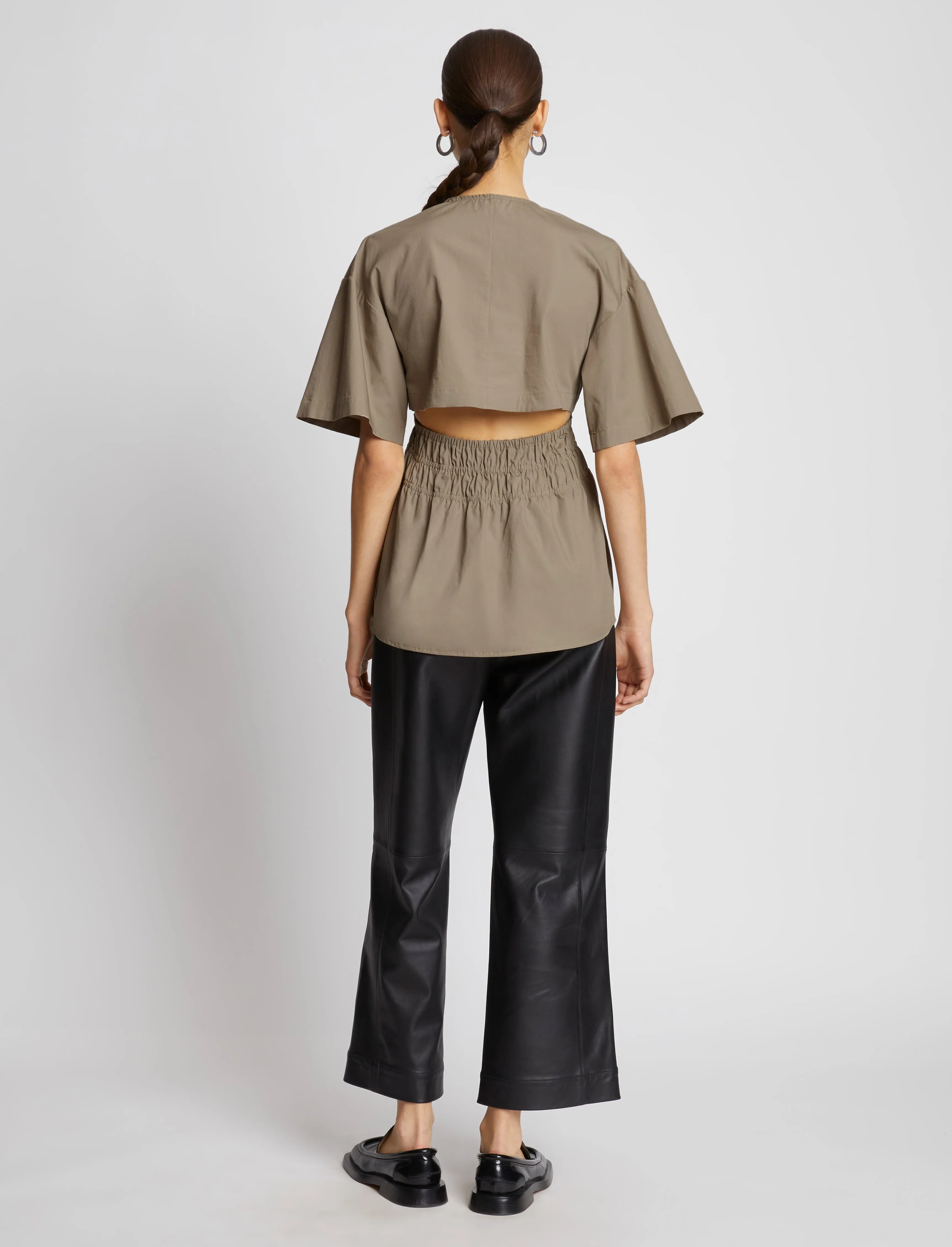 Poplin Drawstring Blouse sold by Proenza Schouler product image thumbnail 5