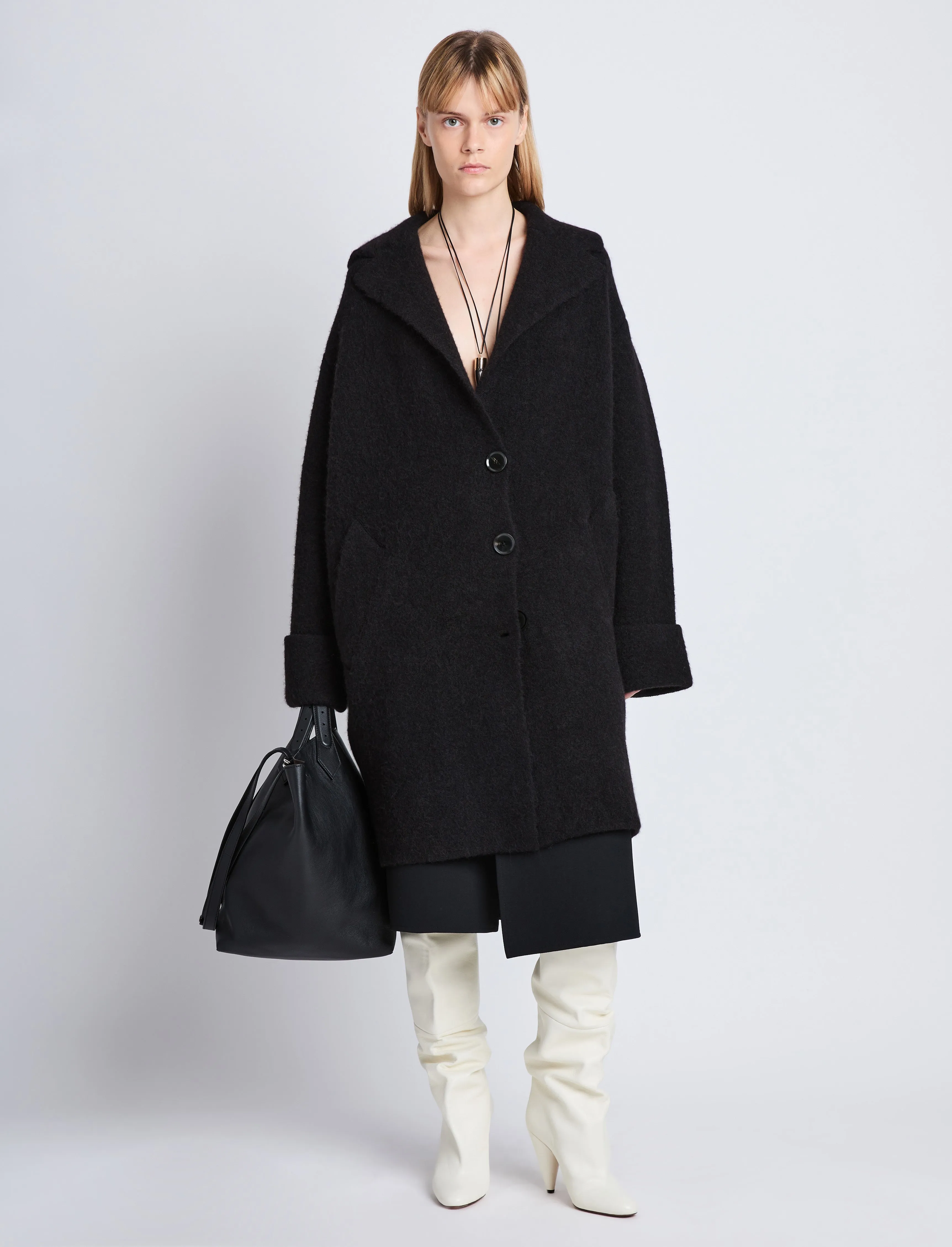 Ruth Coat in Knit Outerwear sold by Proenza Schouler product image thumbnail 2