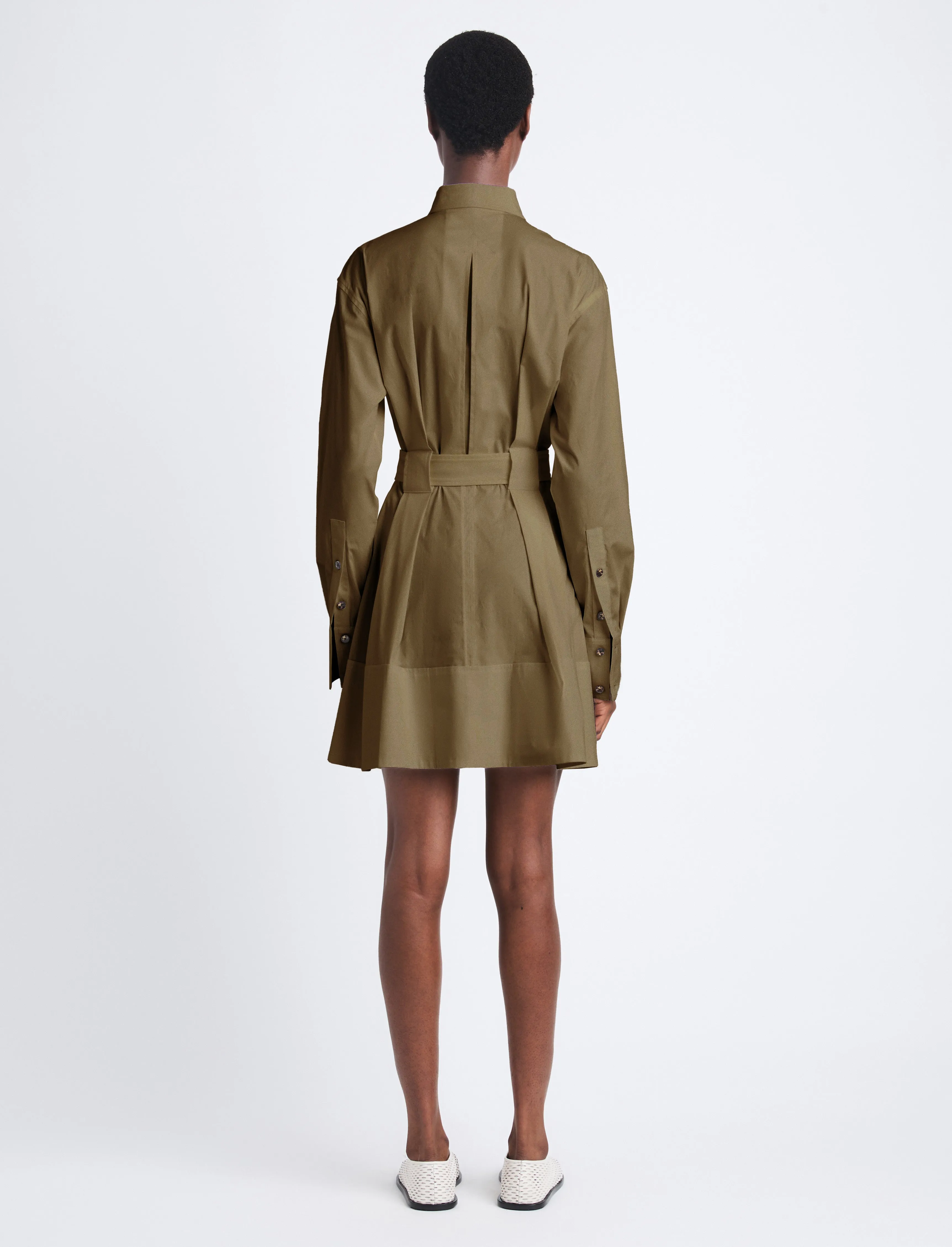 Viola Dress in Compact Poplin sold by Proenza Schouler product image thumbnail 4
