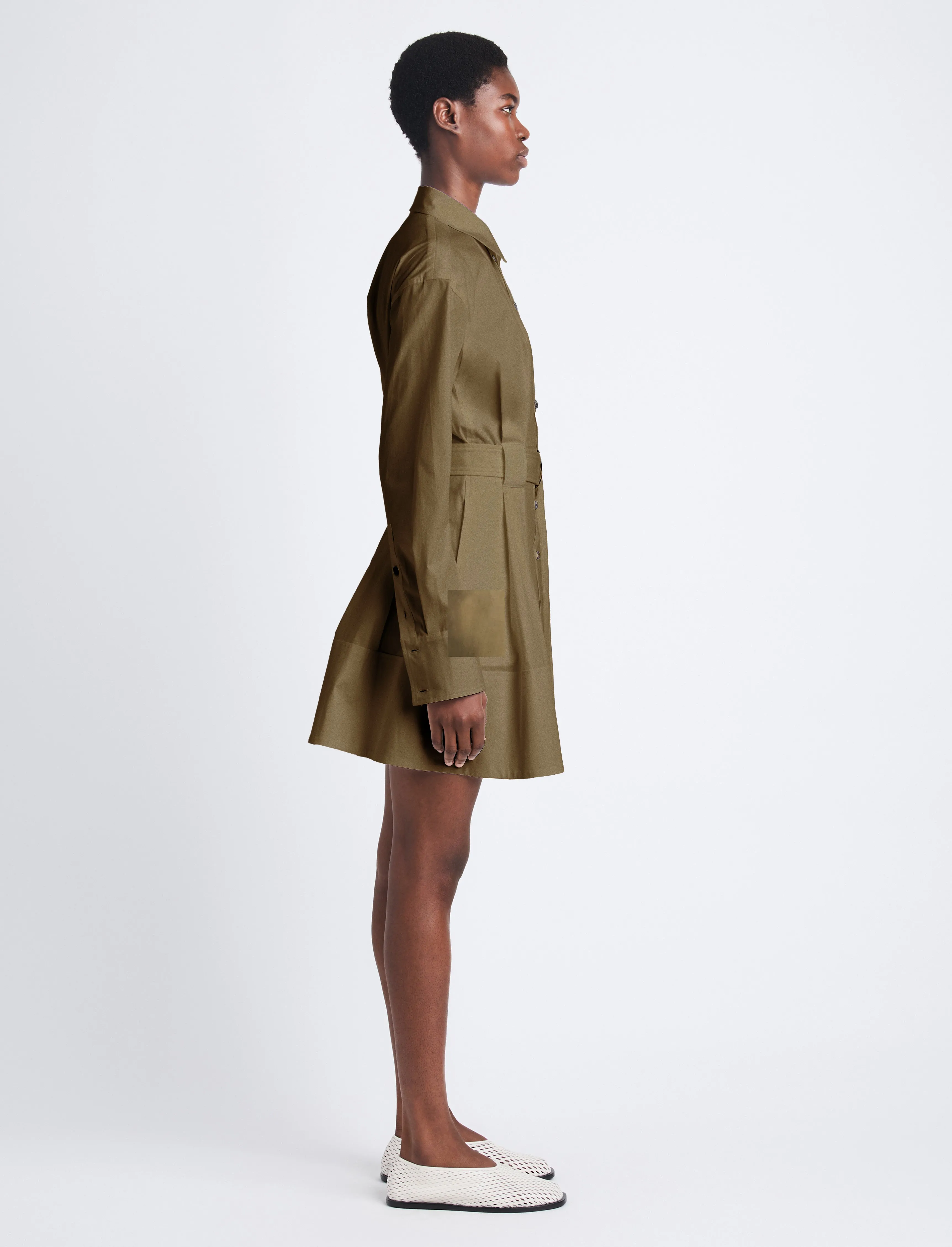 Viola Dress in Compact Poplin sold by Proenza Schouler product image thumbnail 3