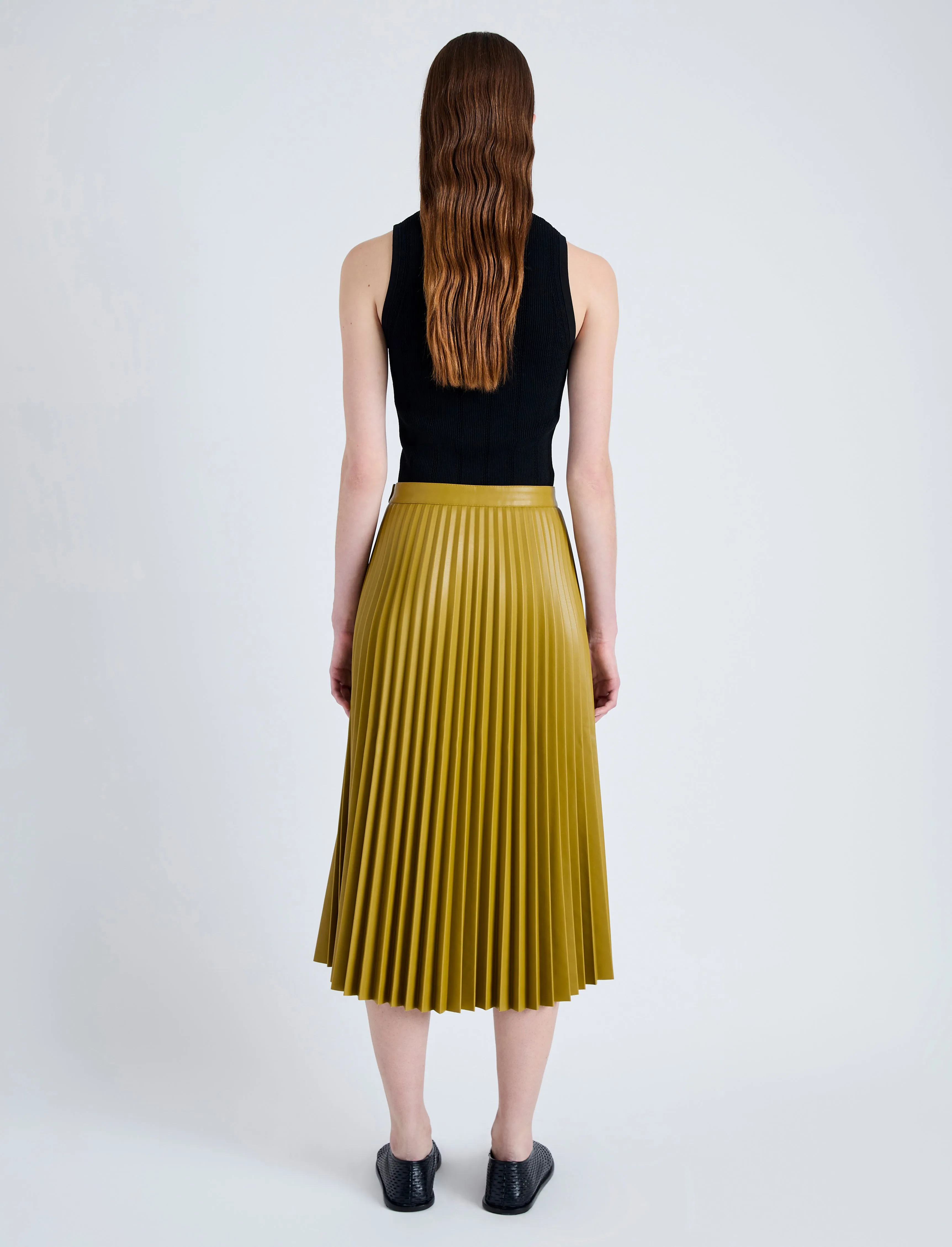 Daphne Skirt in Faux Leather sold by Proenza Schouler product image thumbnail 4