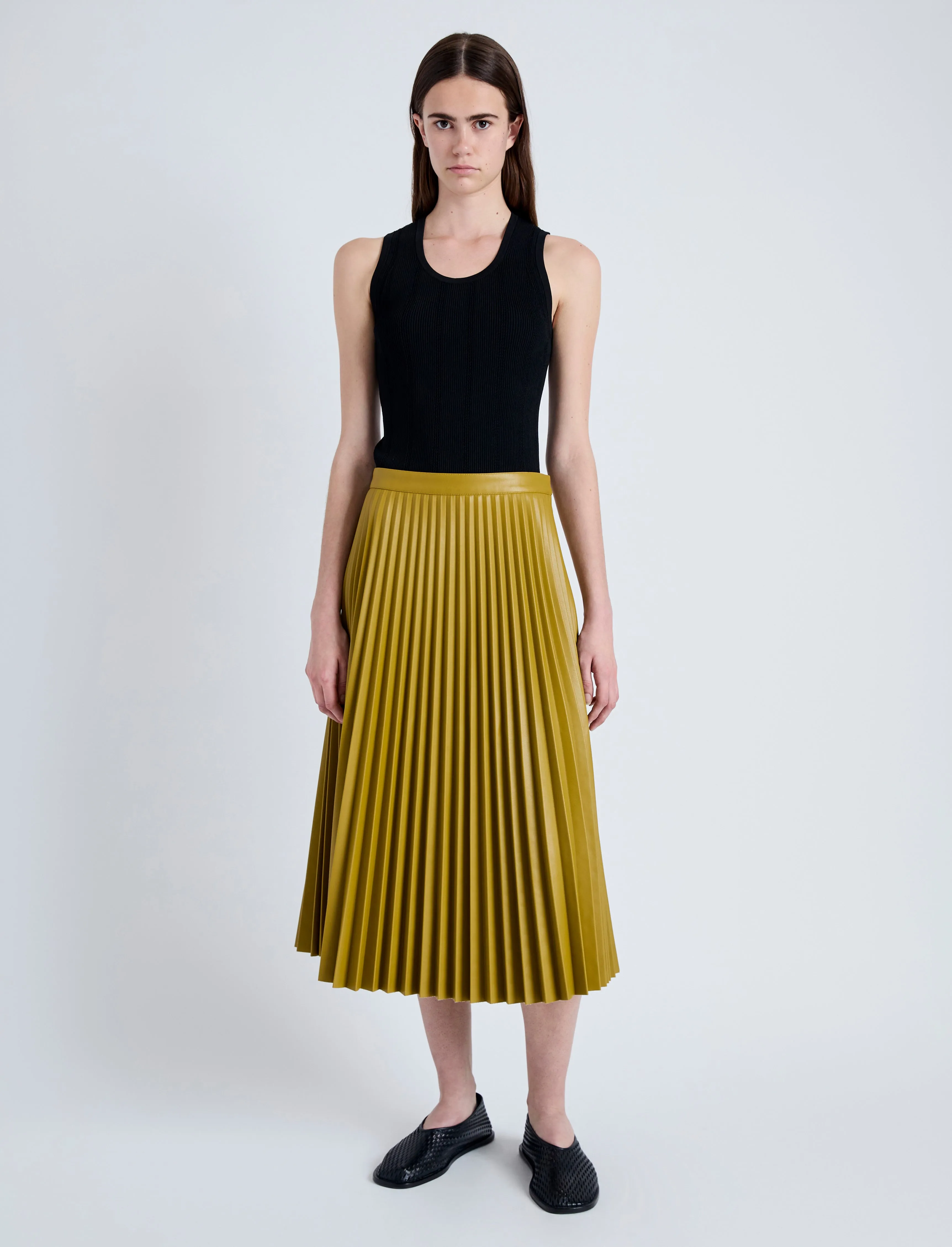 Daphne Skirt in Faux Leather sold by Proenza Schouler product image thumbnail 2