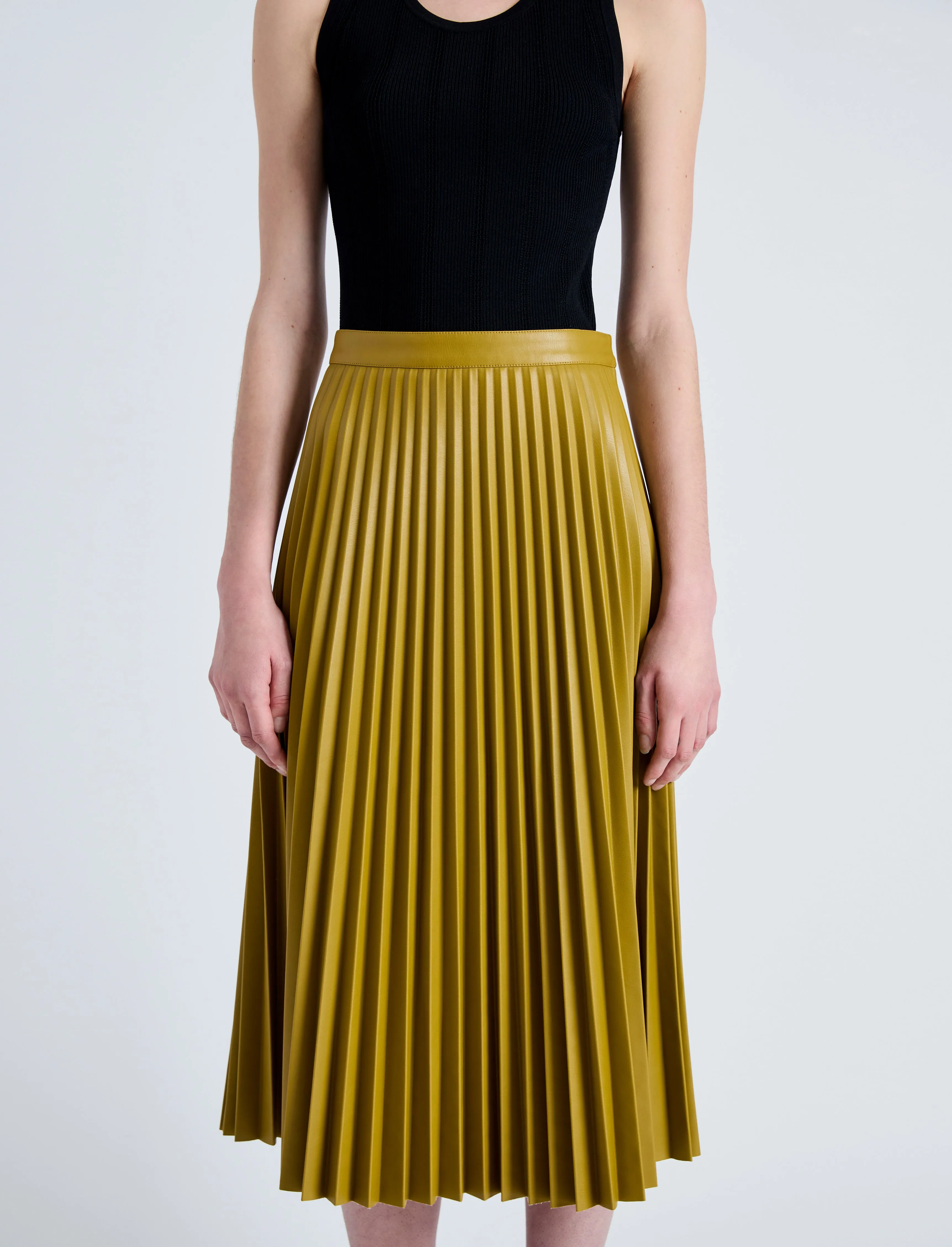 Daphne Skirt in Faux Leather sold by Proenza Schouler product image thumbnail 5