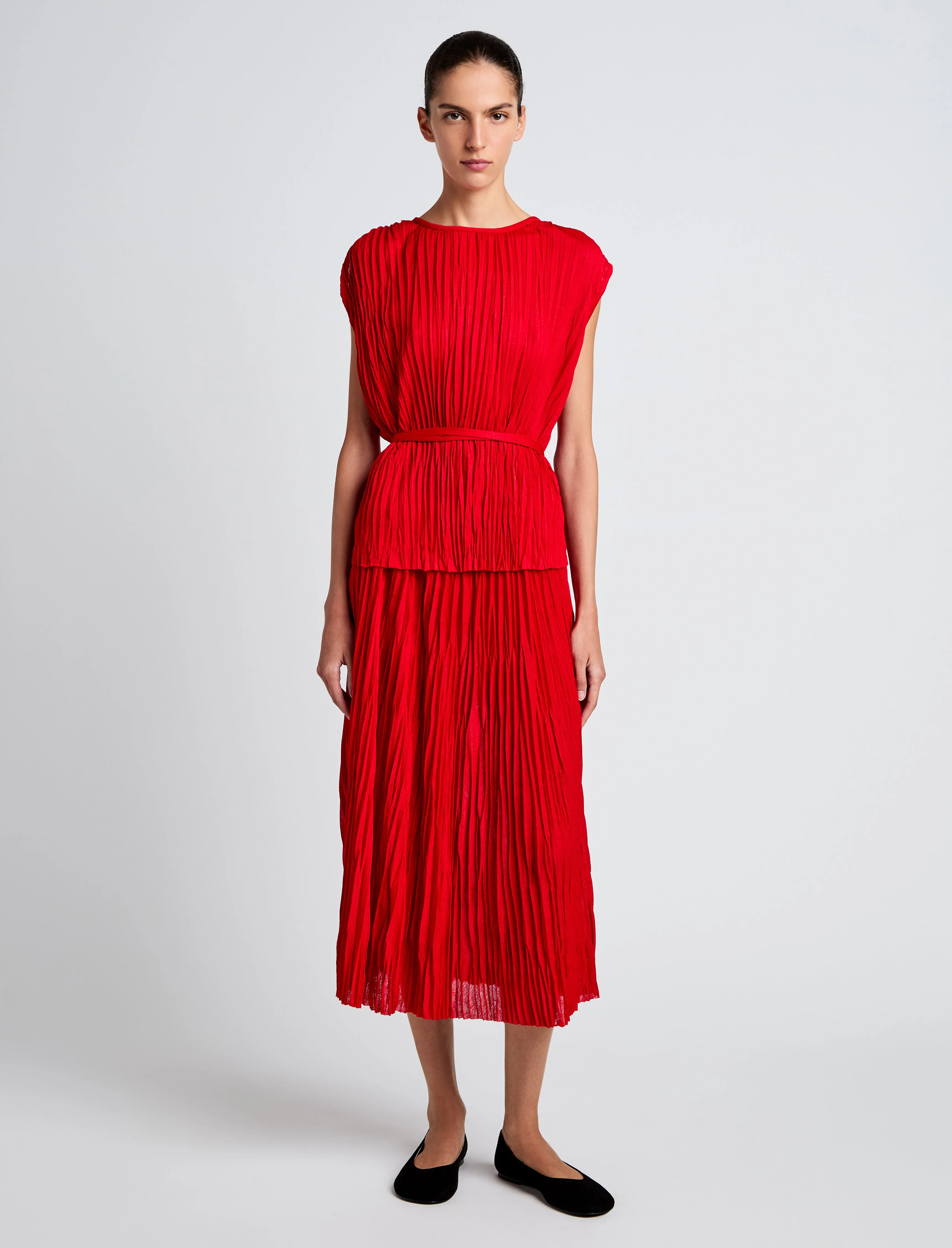 Lyra Top in Pleated Jersey sold by Proenza Schouler product image thumbnail 3