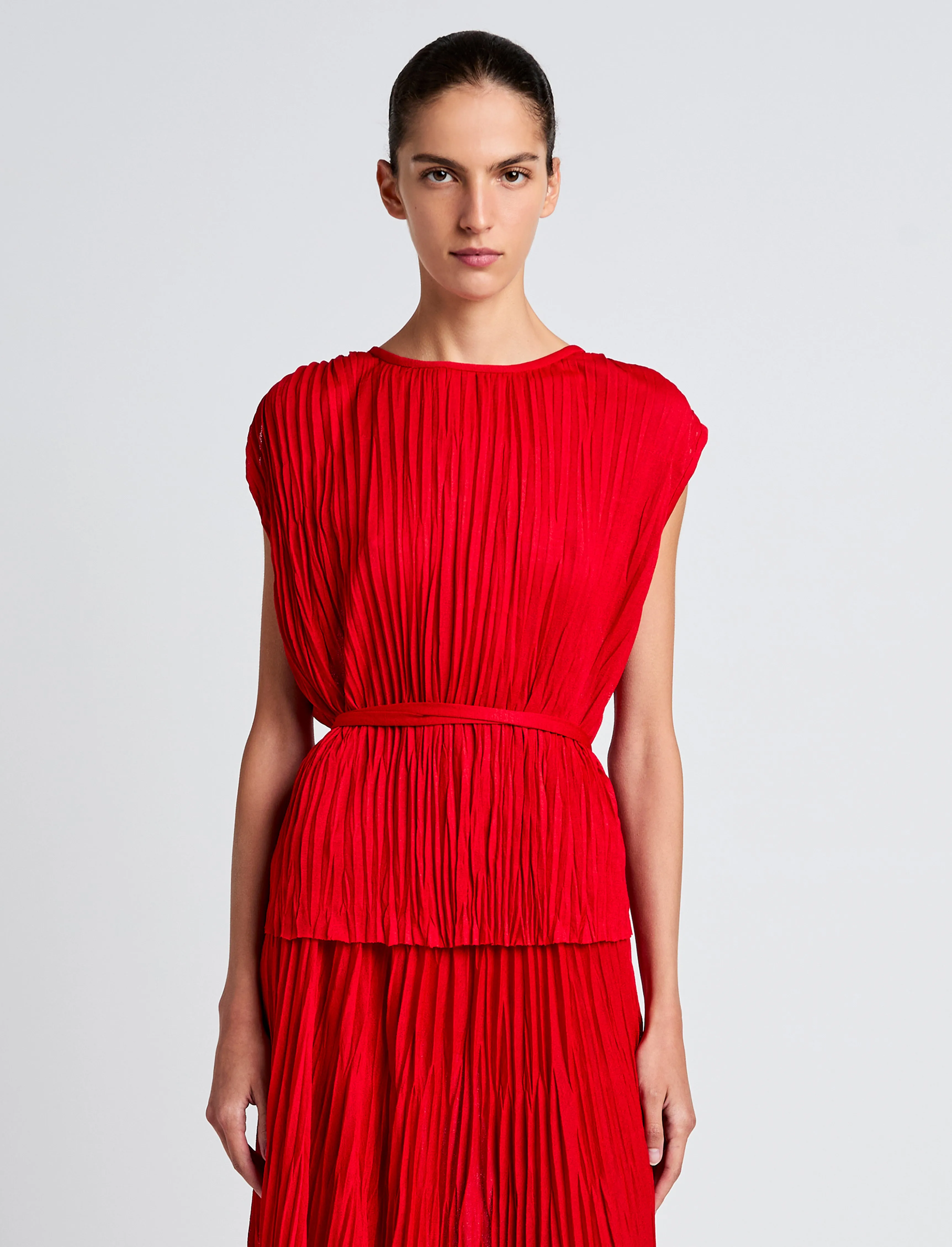 Lyra Top in Pleated Jersey sold by Proenza Schouler product image thumbnail 2