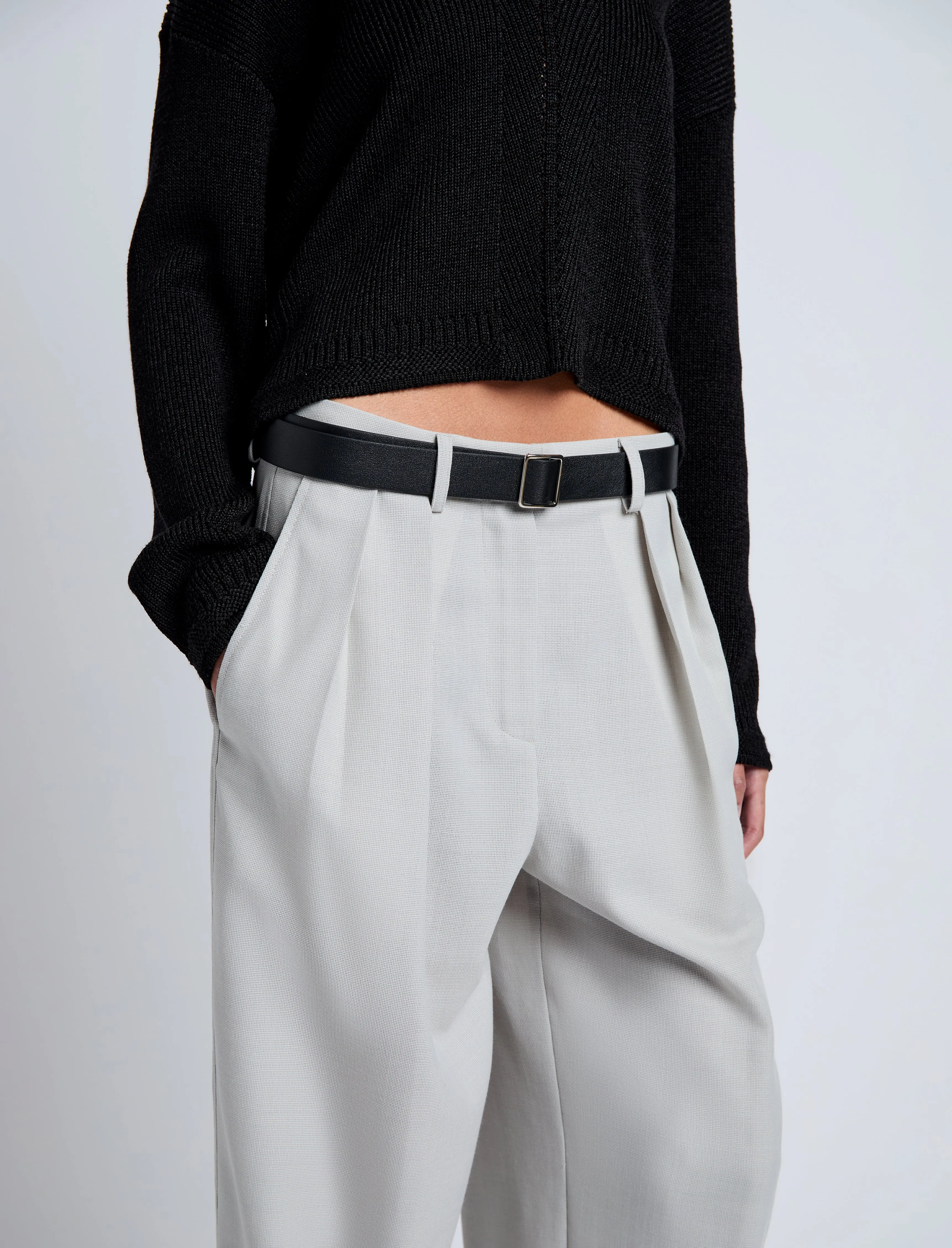 Eleanor Pant in Wool Melange sold by Proenza Schouler product image thumbnail 5