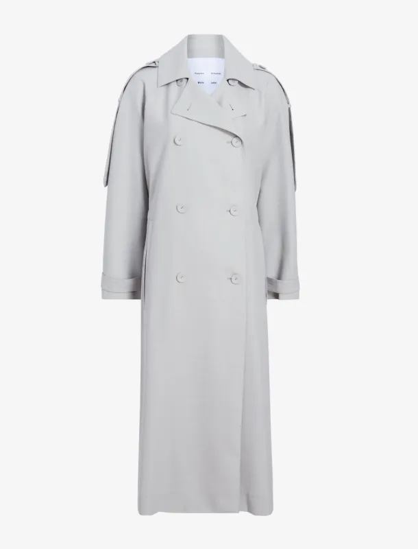Sakia Coat in Wool Melange sold by Proenza Schouler
