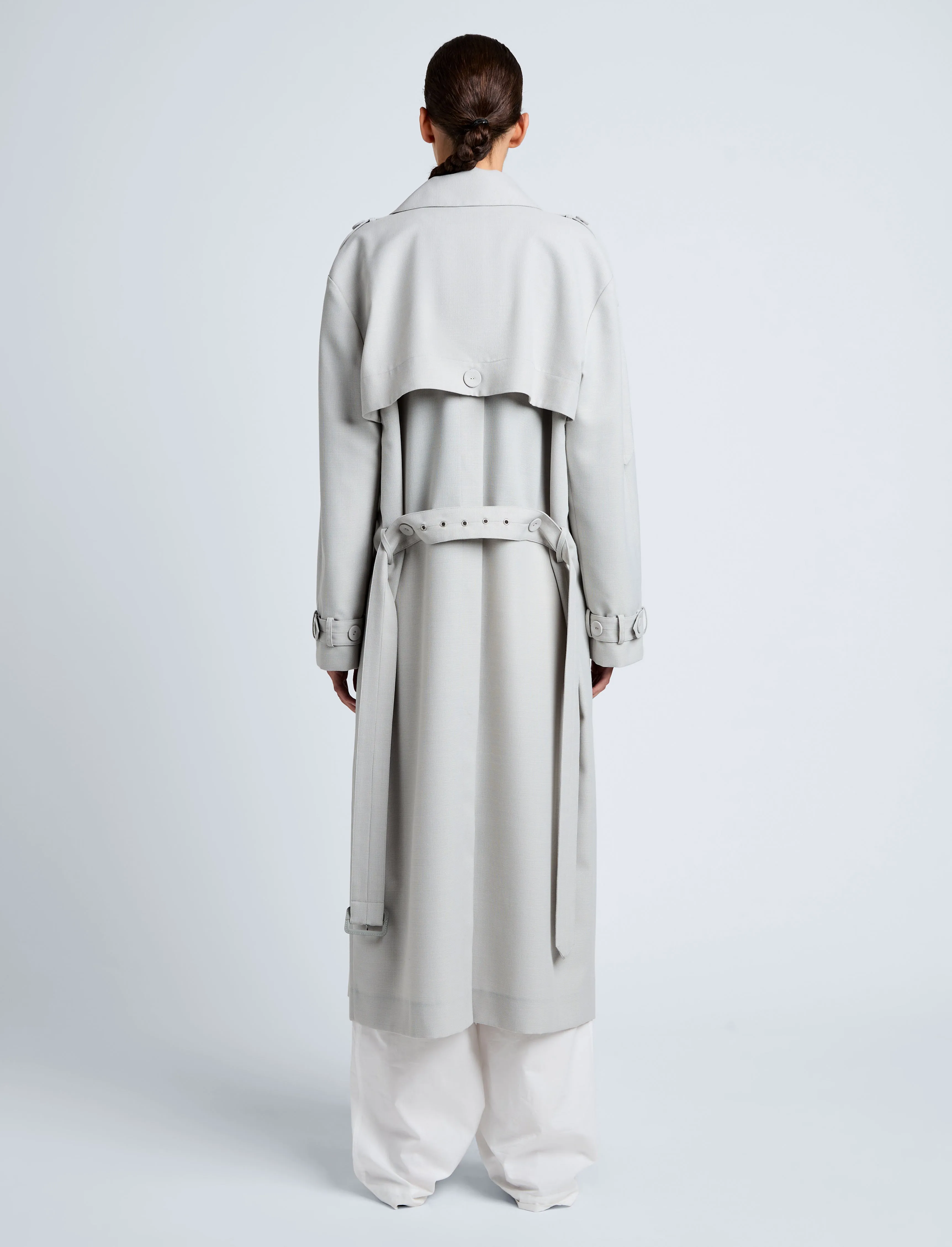 Sakia Coat in Wool Melange sold by Proenza Schouler product image thumbnail 4
