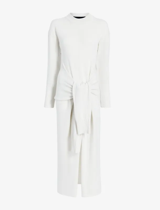 Luca Dress in Silk Cotton Crepe Knit sold by Proenza Schouler