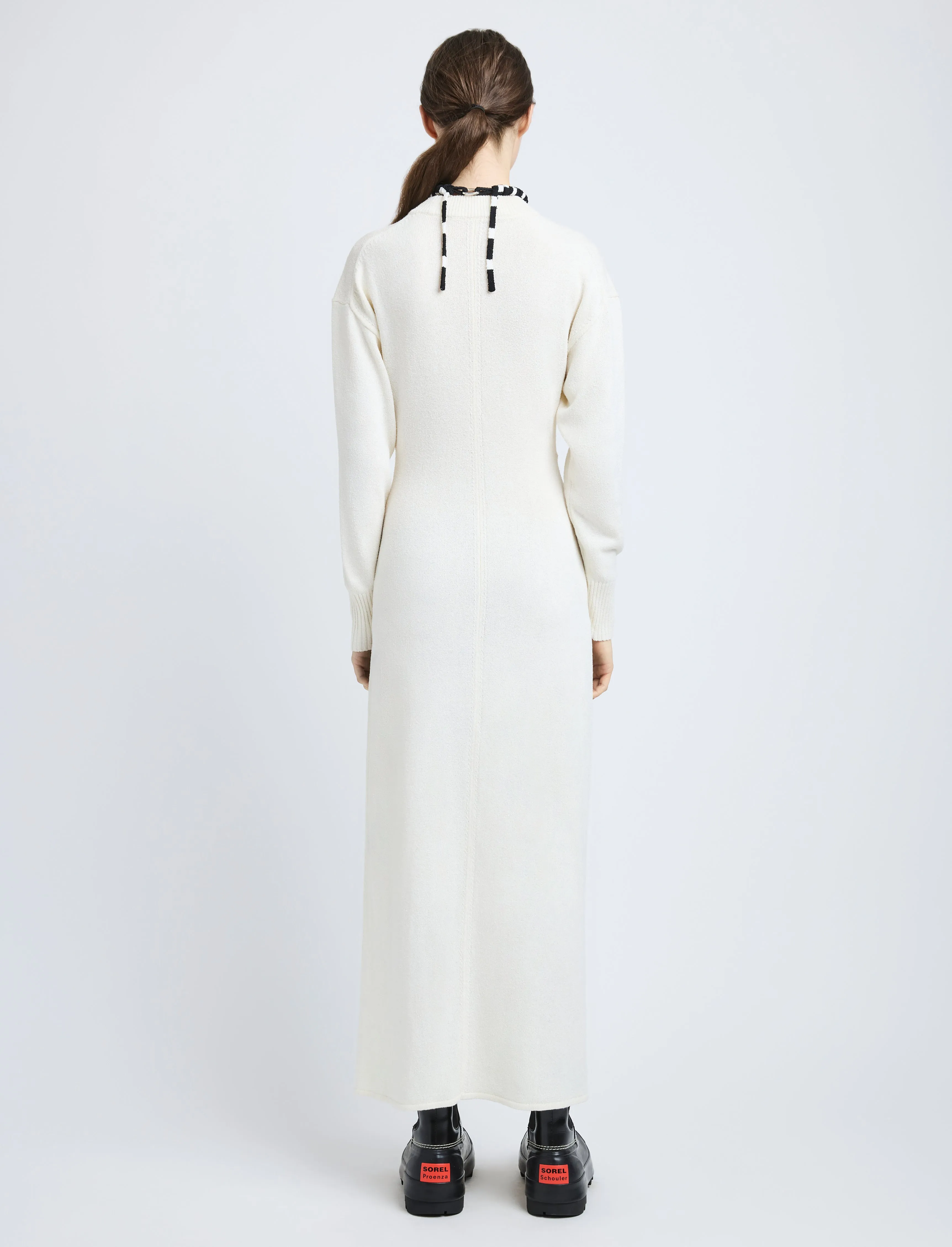 Luca Dress in Silk Cotton Crepe Knit sold by Proenza Schouler product image thumbnail 4
