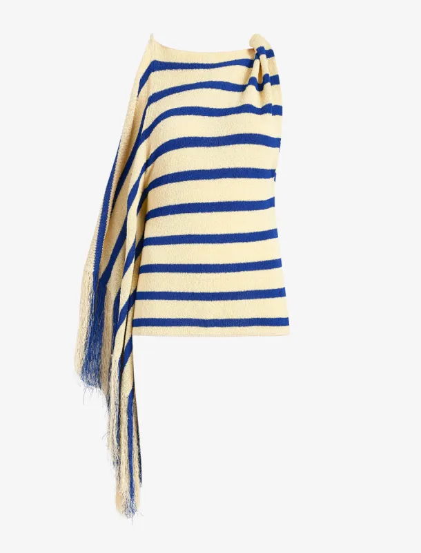 Yves Top in Stripe Fringed Knit sold by Proenza Schouler