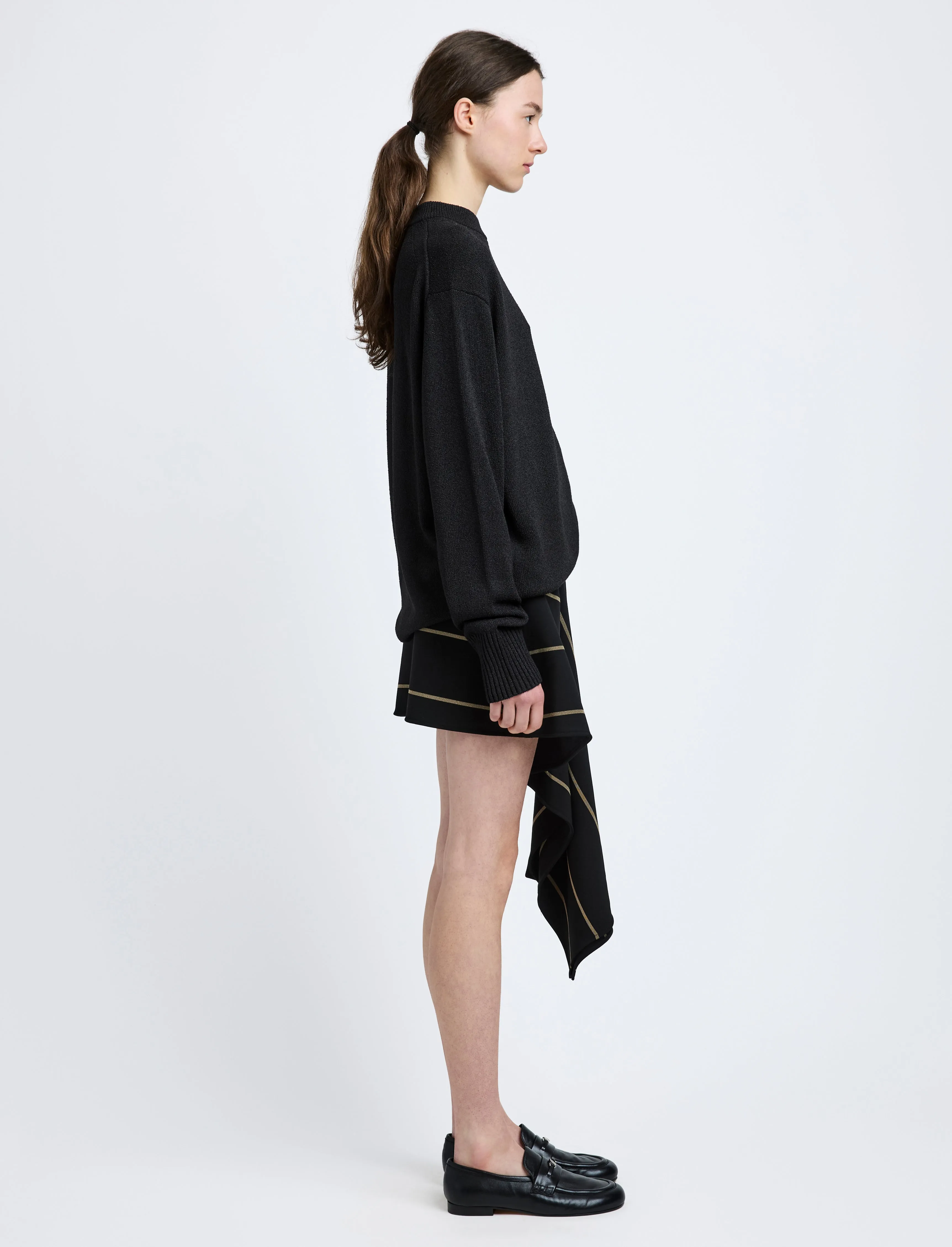 Corri Sweater in Silk Cotton Crepe Knit sold by Proenza Schouler product image thumbnail 4