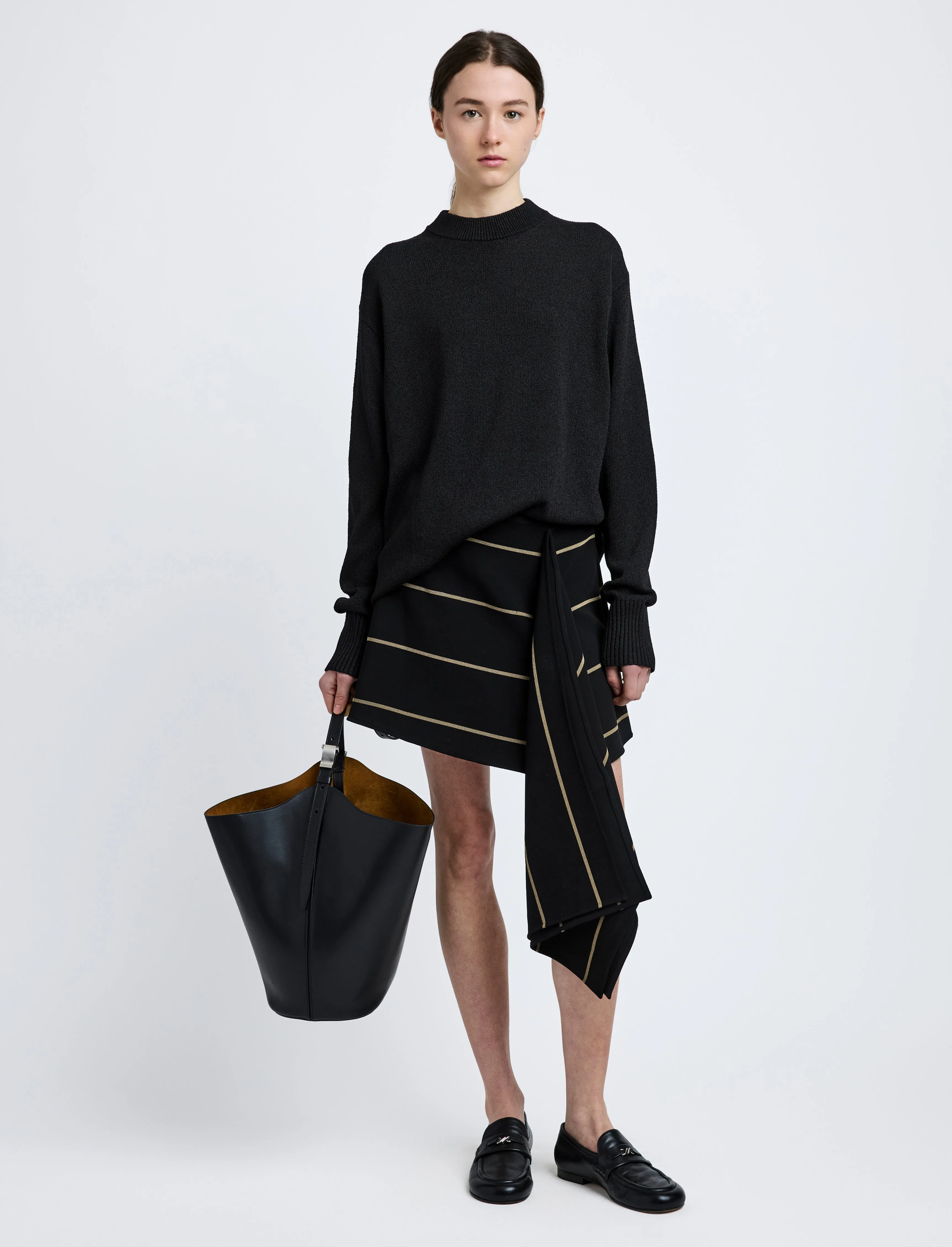 Corri Sweater in Silk Cotton Crepe Knit sold by Proenza Schouler product image thumbnail 3