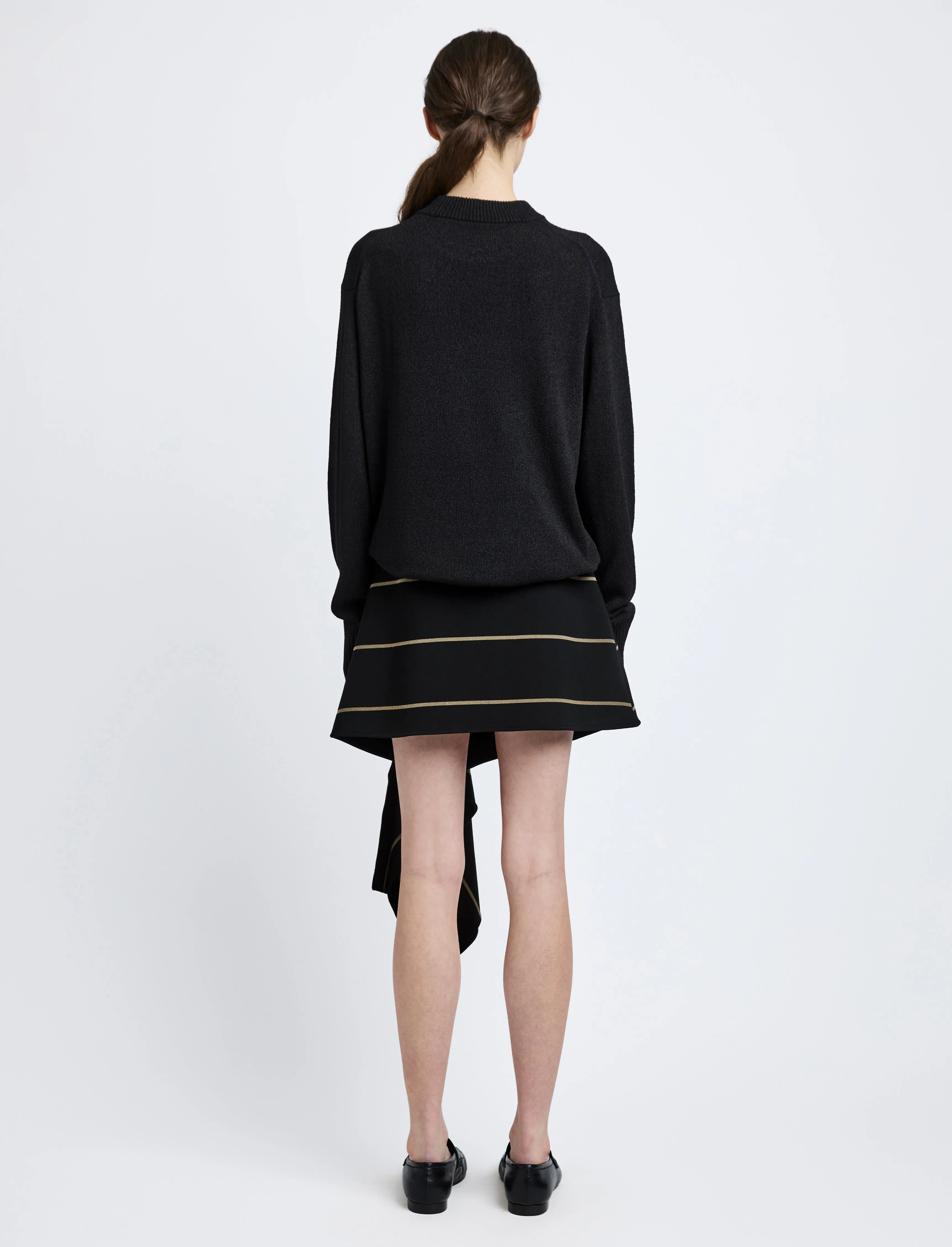 Corri Sweater in Silk Cotton Crepe Knit sold by Proenza Schouler product image thumbnail 5
