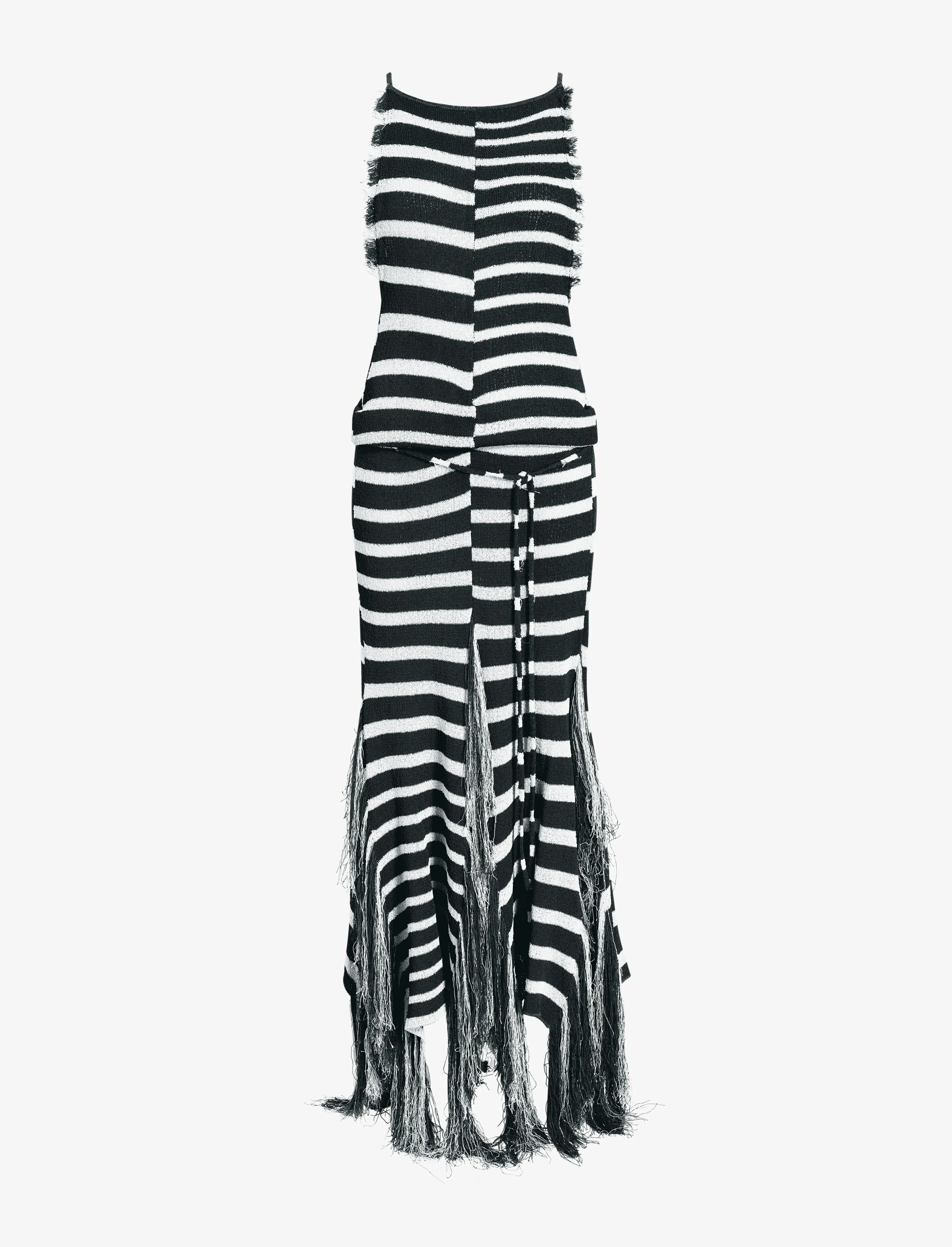 Yves Dress in Stripe Fringed Knit sold by Proenza Schouler