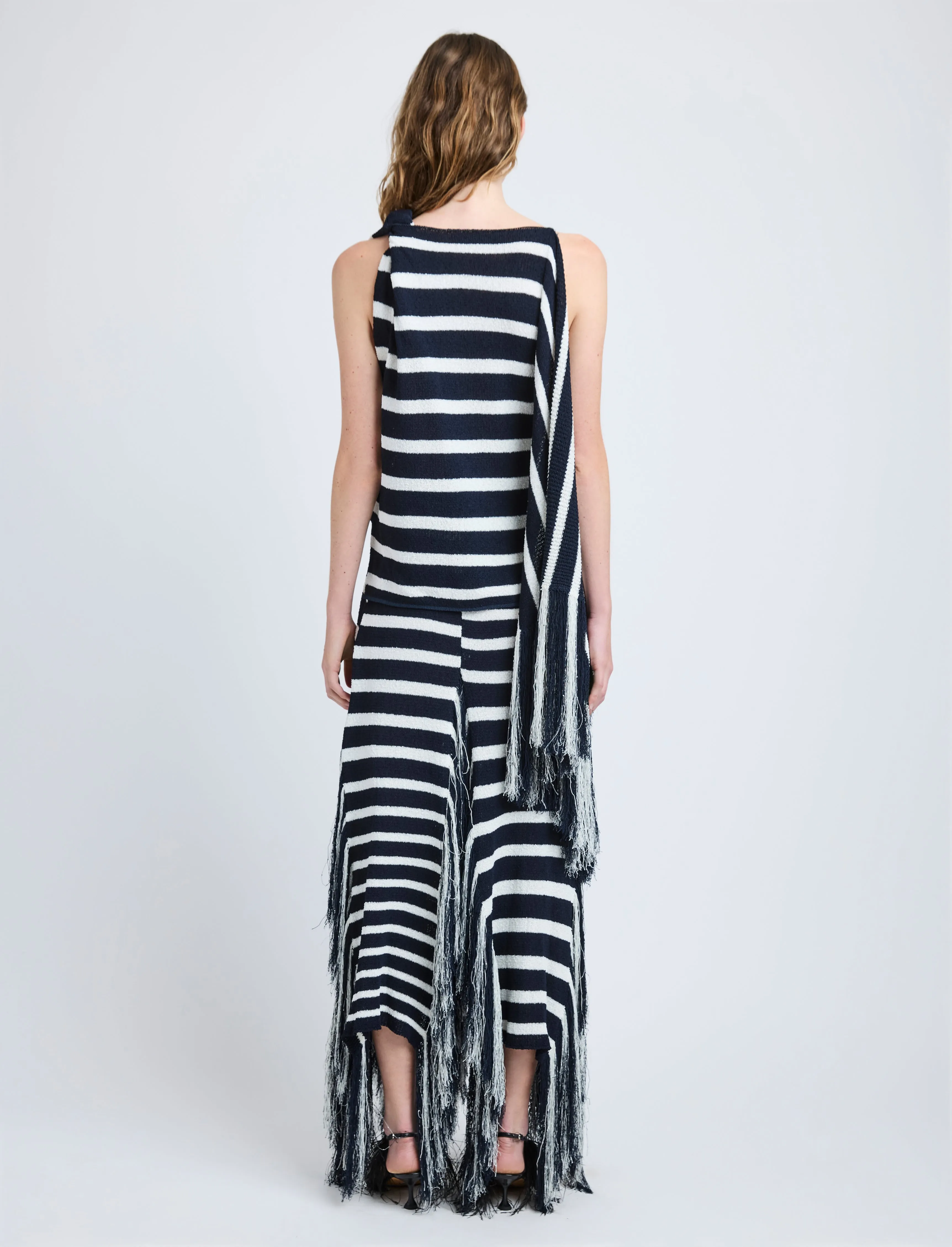 Yves Top in Stripe Fringed Knit sold by Proenza Schouler product image thumbnail 5