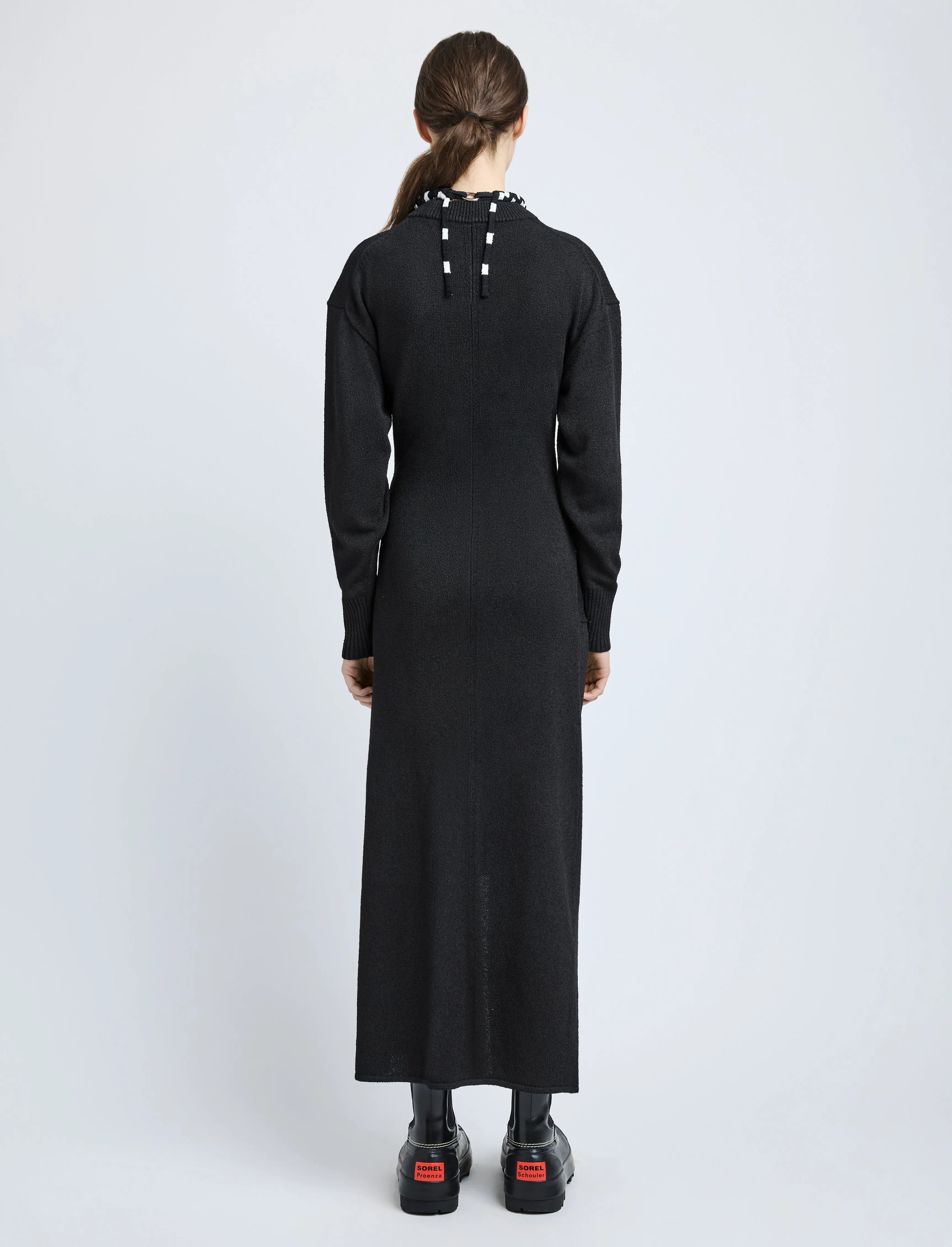 Luca Dress in Silk Cotton Crepe Knit sold by Proenza Schouler product image thumbnail 4