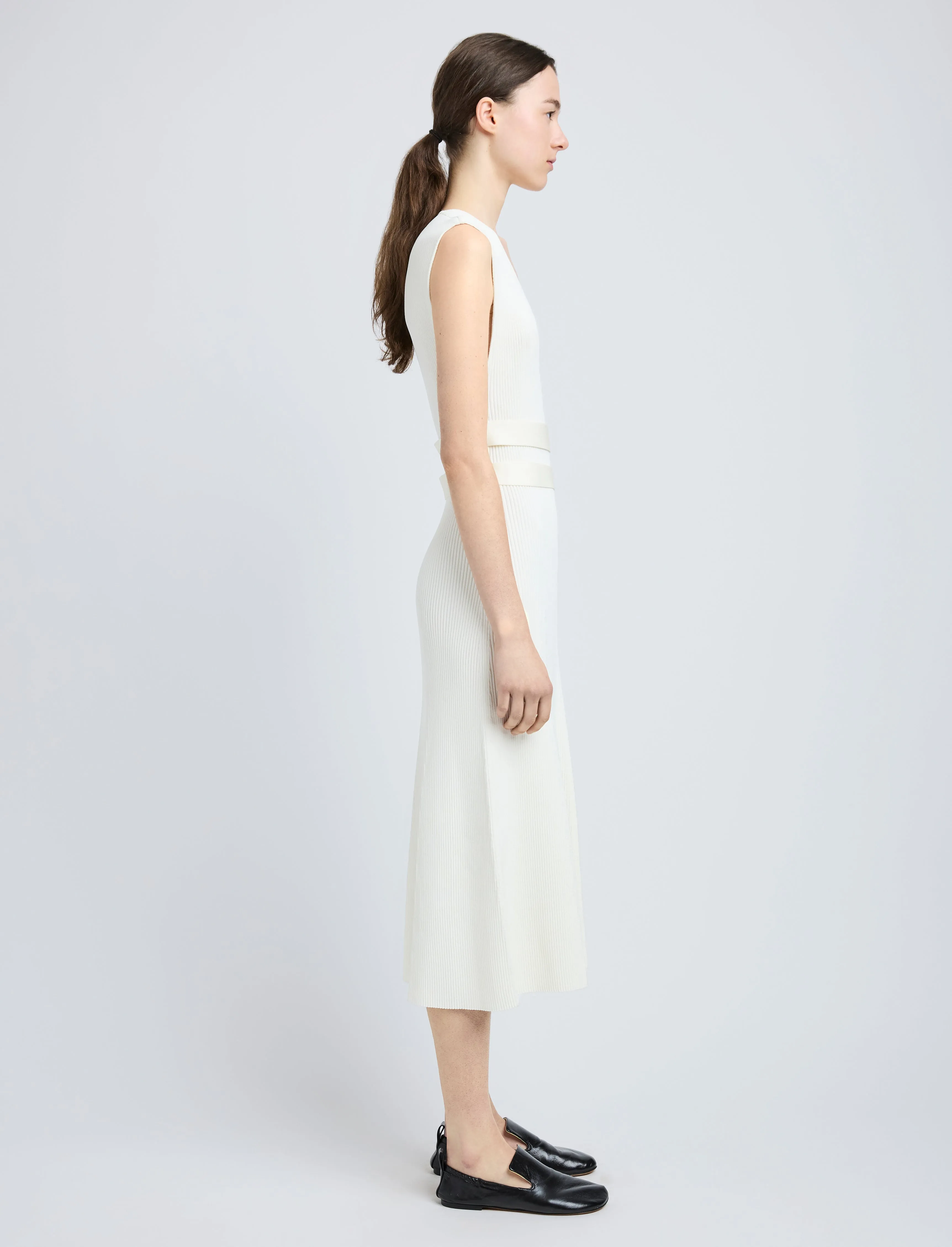 Madeline Dress in Rib Knit sold by Proenza Schouler product image thumbnail 3