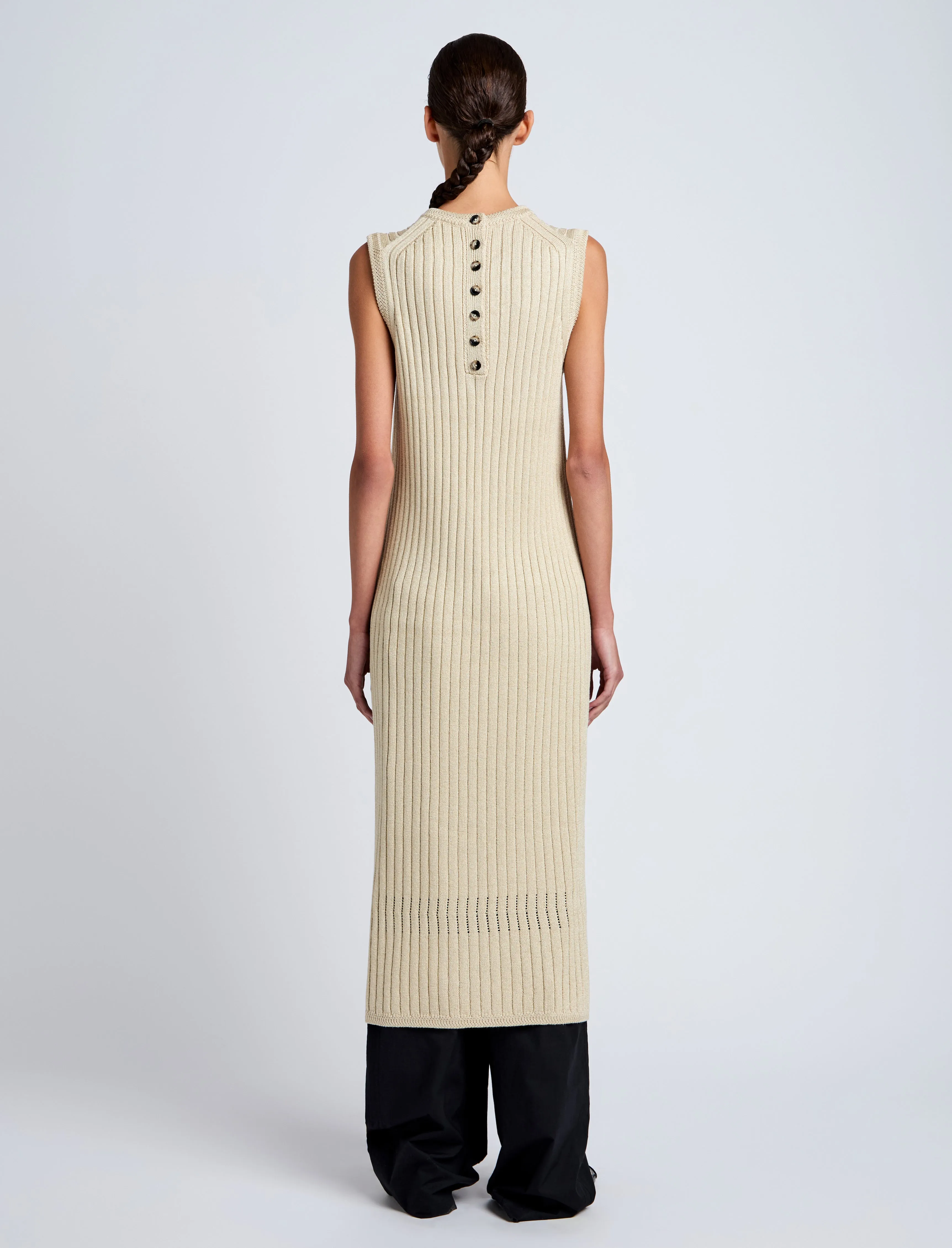 Leighton Knit Dress in Dry Rib sold by Proenza Schouler product image thumbnail 4