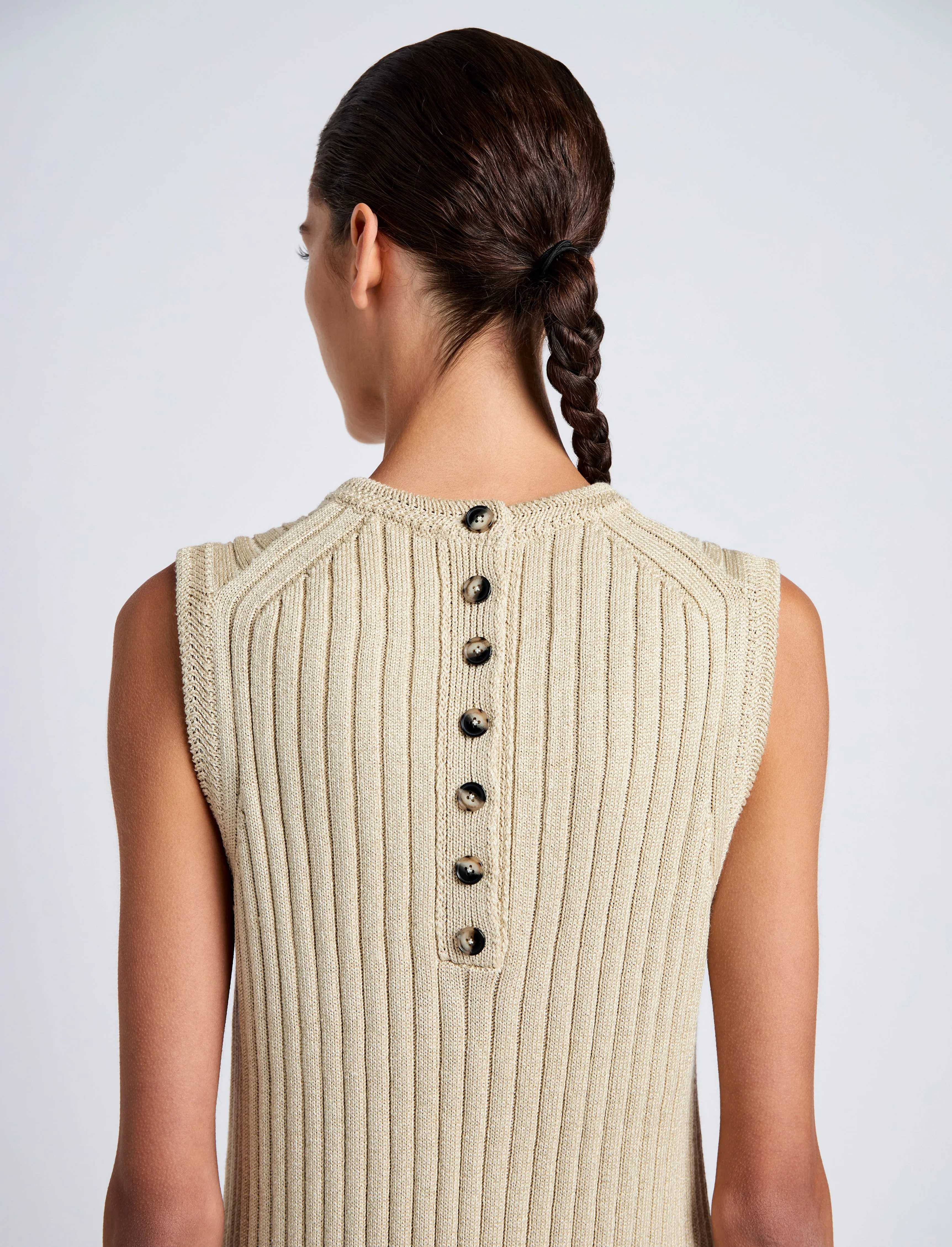 Leighton Knit Dress in Dry Rib sold by Proenza Schouler product image thumbnail 5