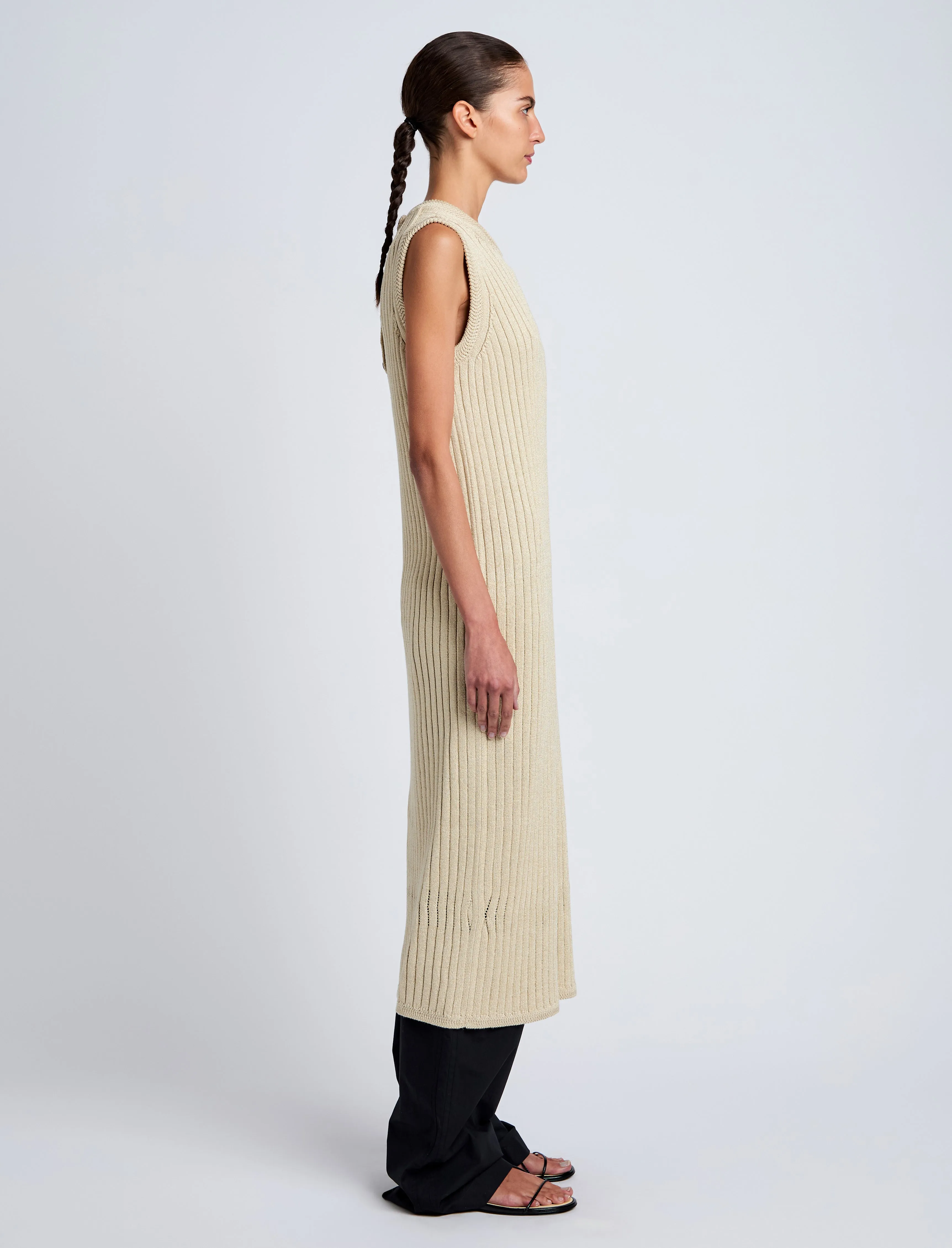 Leighton Knit Dress in Dry Rib sold by Proenza Schouler product image thumbnail 3