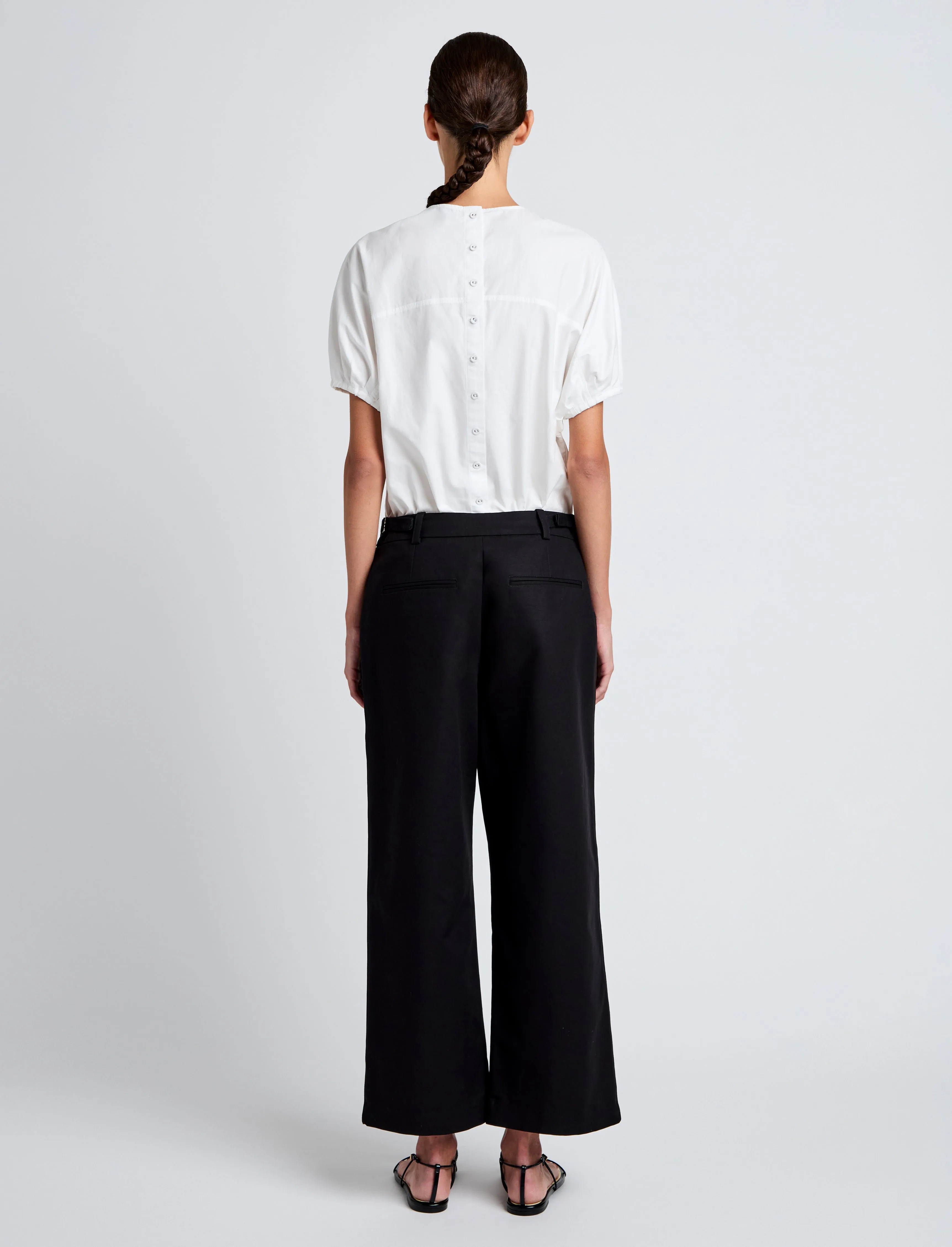 Cali Pant in Stretch Cotton Suiting sold by Proenza Schouler product image thumbnail 4