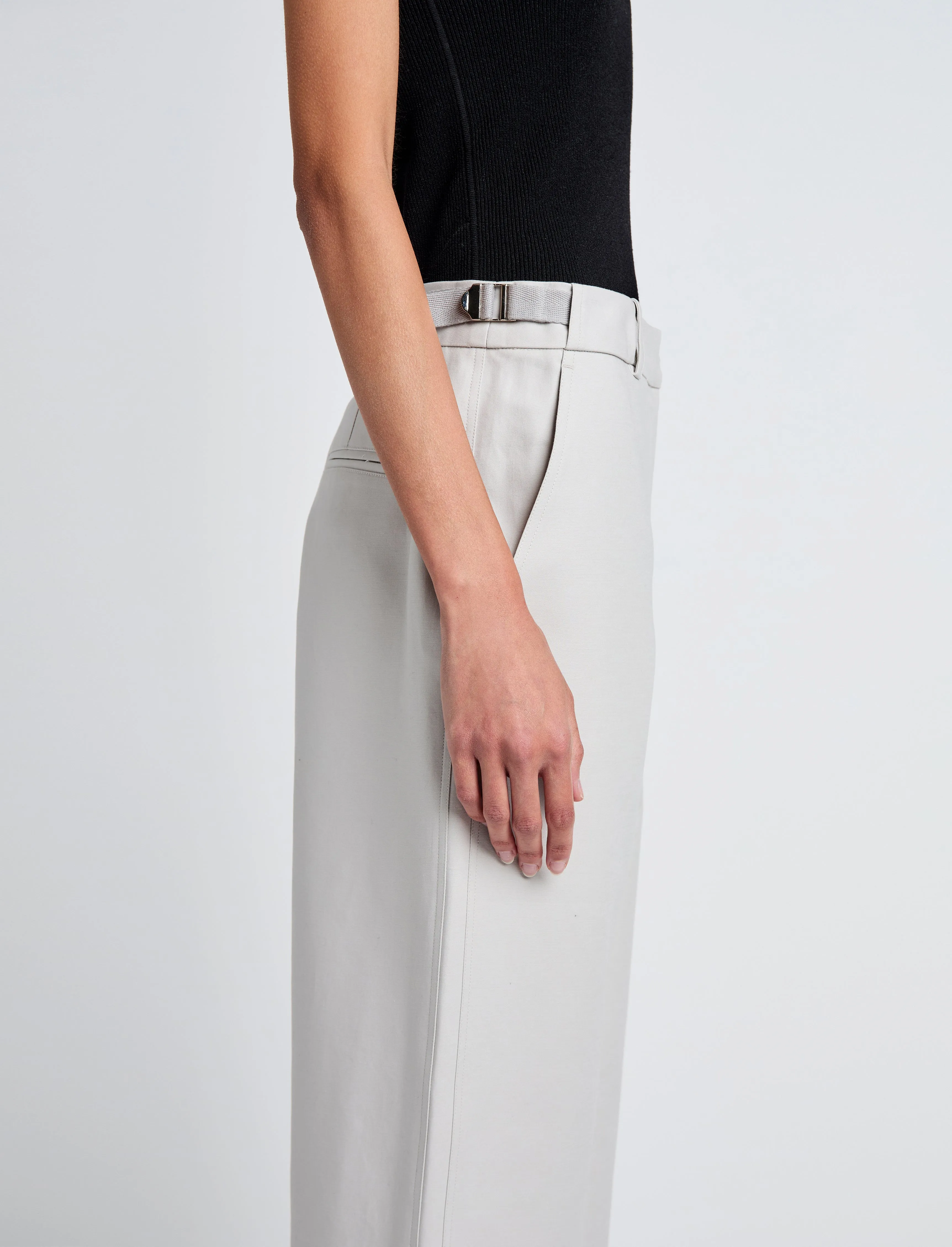 Cali Pant in Stretch Cotton Suiting sold by Proenza Schouler product image thumbnail 5