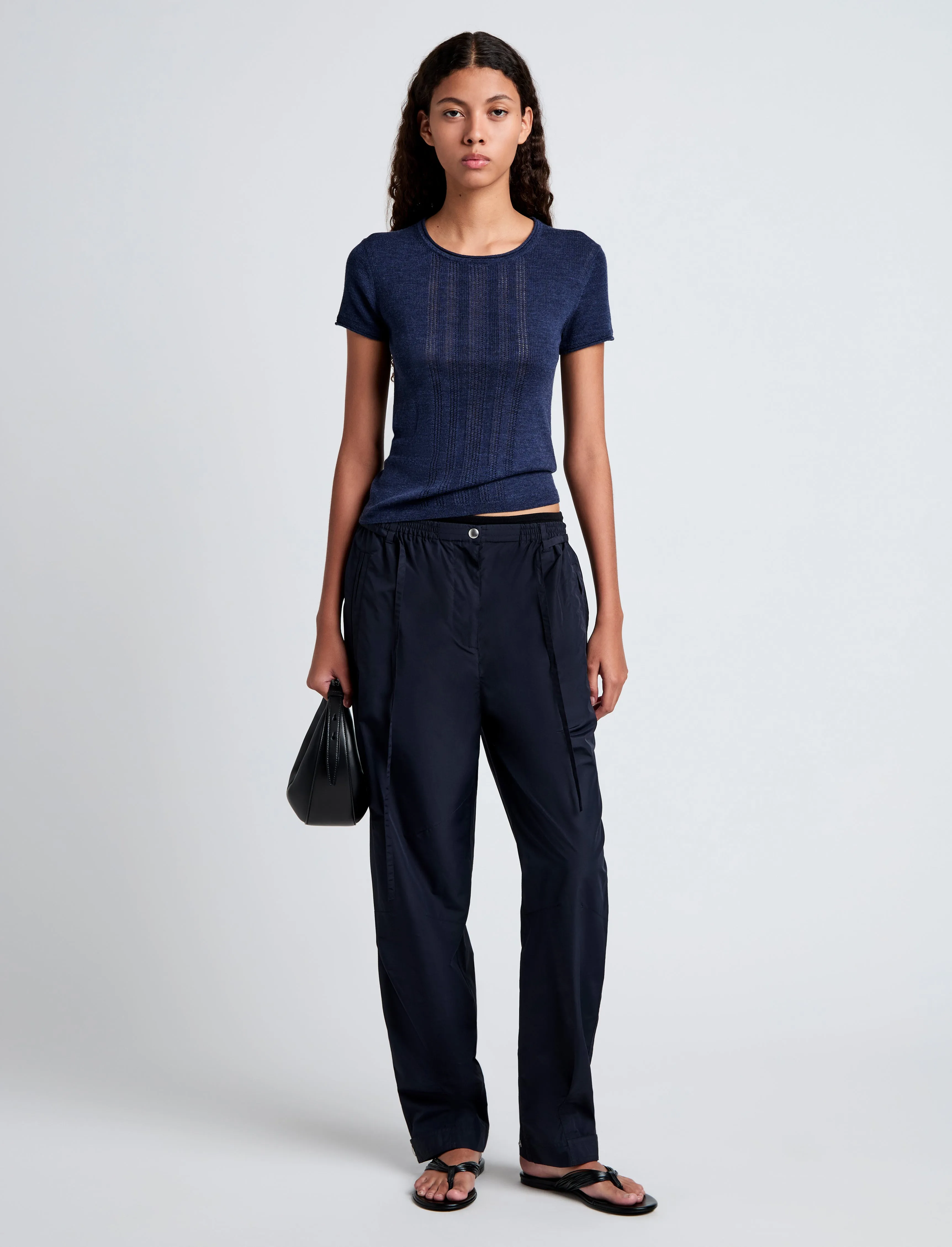 Blaine Knit Shirt in Lightweight Merino sold by Proenza Schouler product image thumbnail 3