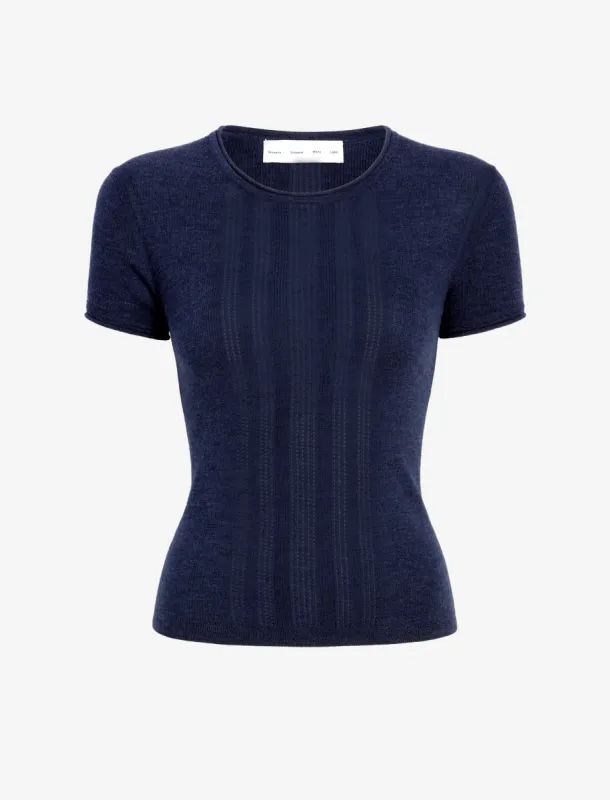 Blaine Knit Shirt in Lightweight Merino made by Proenza Schouler