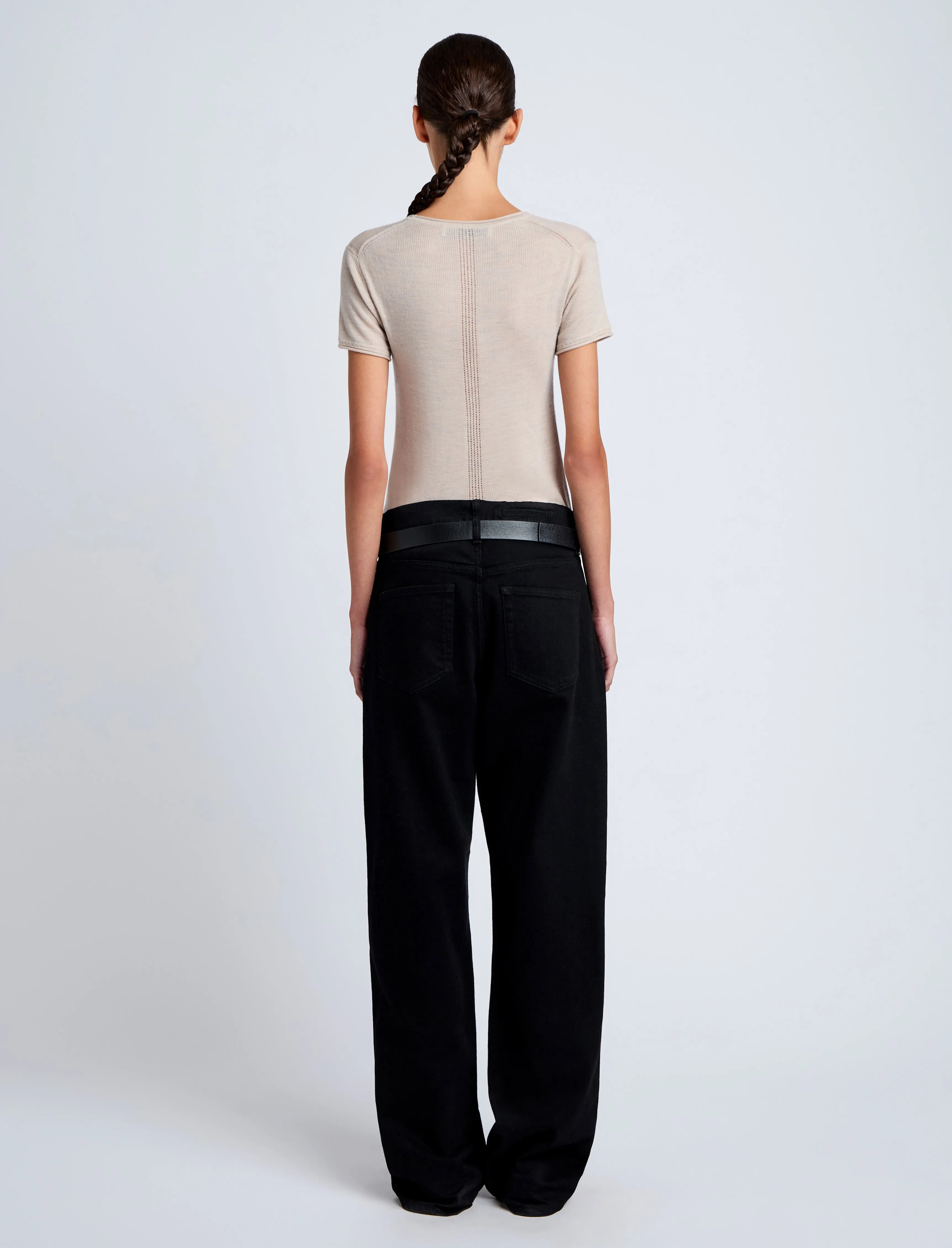 Blaine Knit Shirt in Lightweight Merino sold by Proenza Schouler product image thumbnail 5