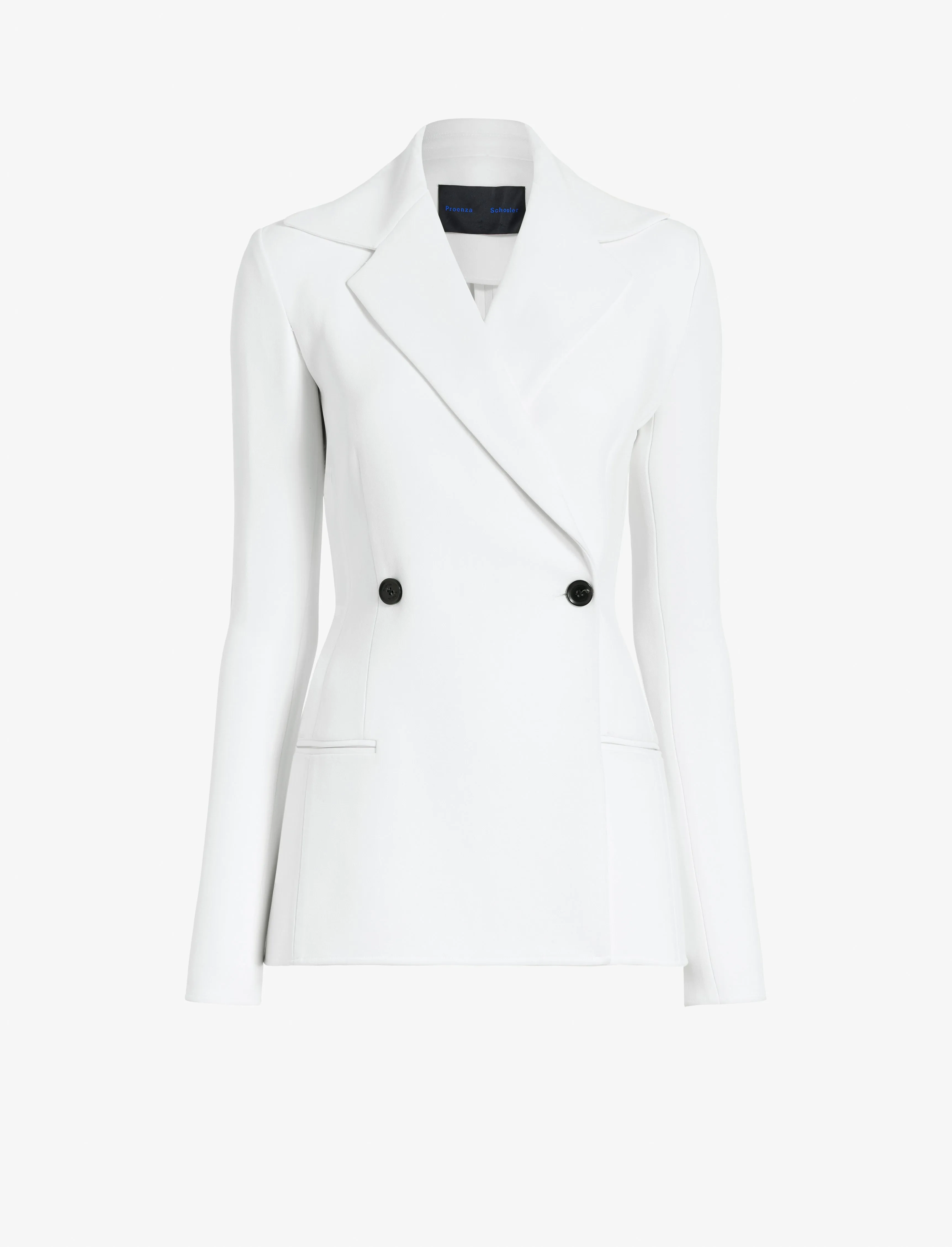 Marine Jacket in Bi-Stretch Suiting sold by Proenza Schouler