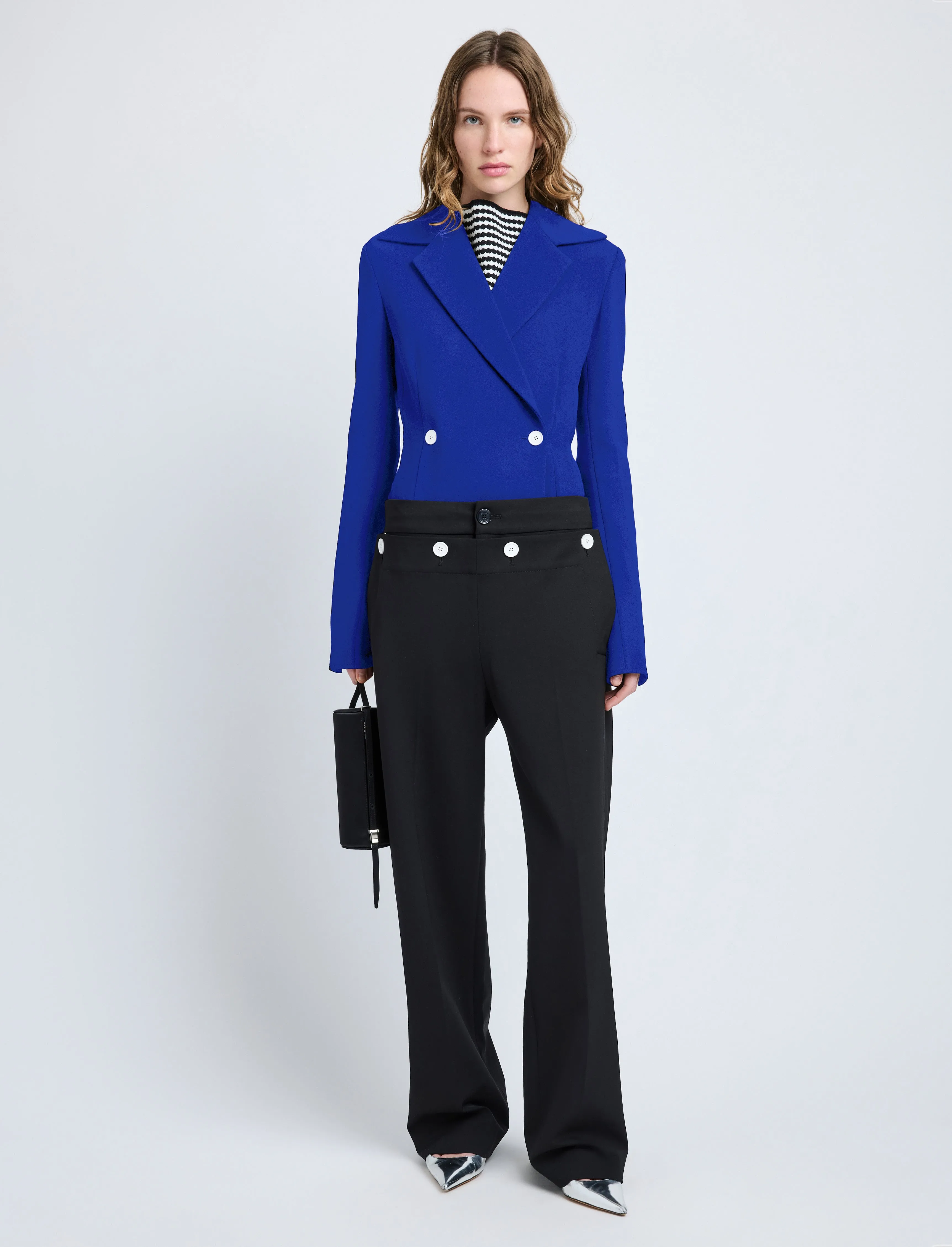 Marine Jacket in Bi-Stretch Suiting sold by Proenza Schouler product image thumbnail 3