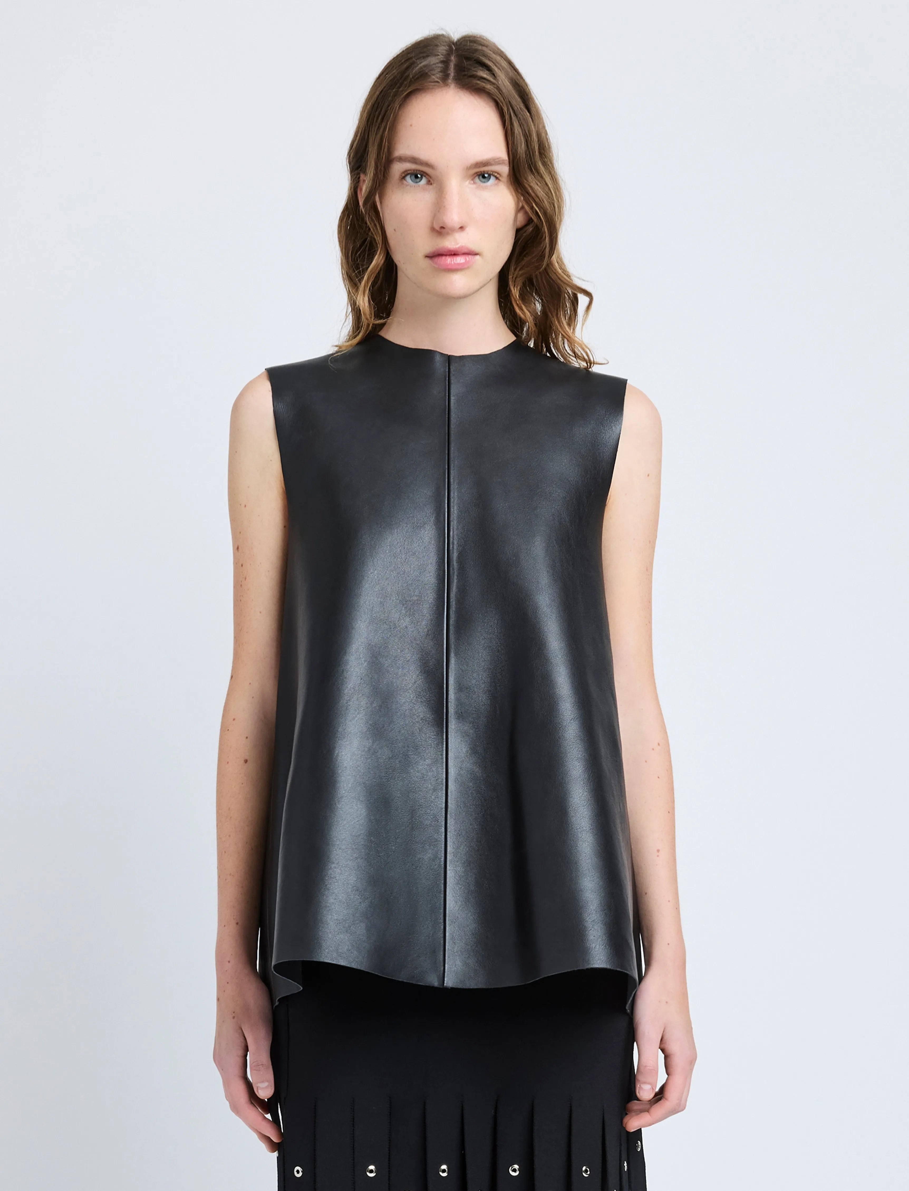 Noa Top in Textured Leather sold by Proenza Schouler product image thumbnail 2