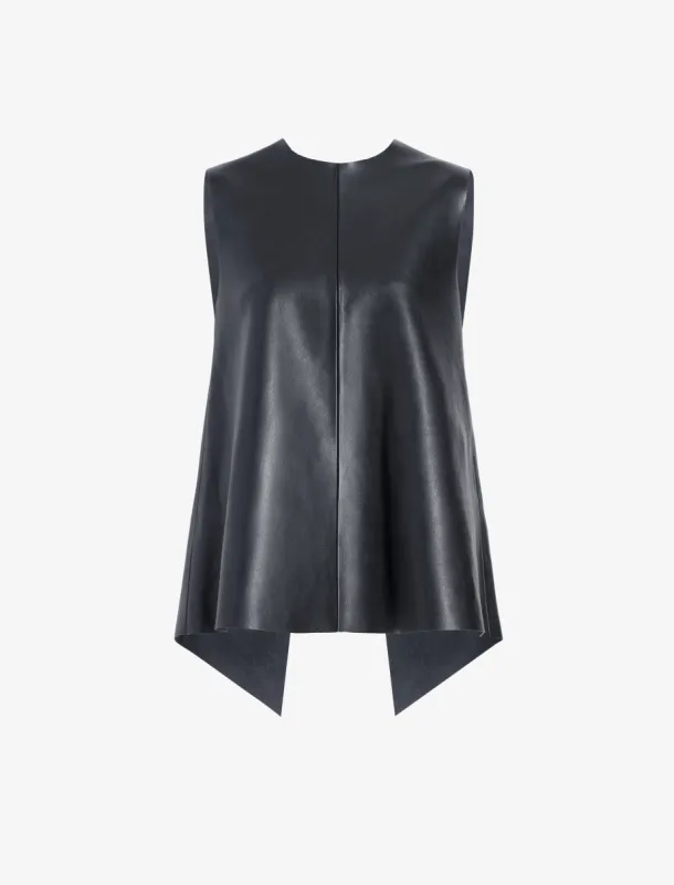 Noa Top in Textured Leather made by Proenza Schouler