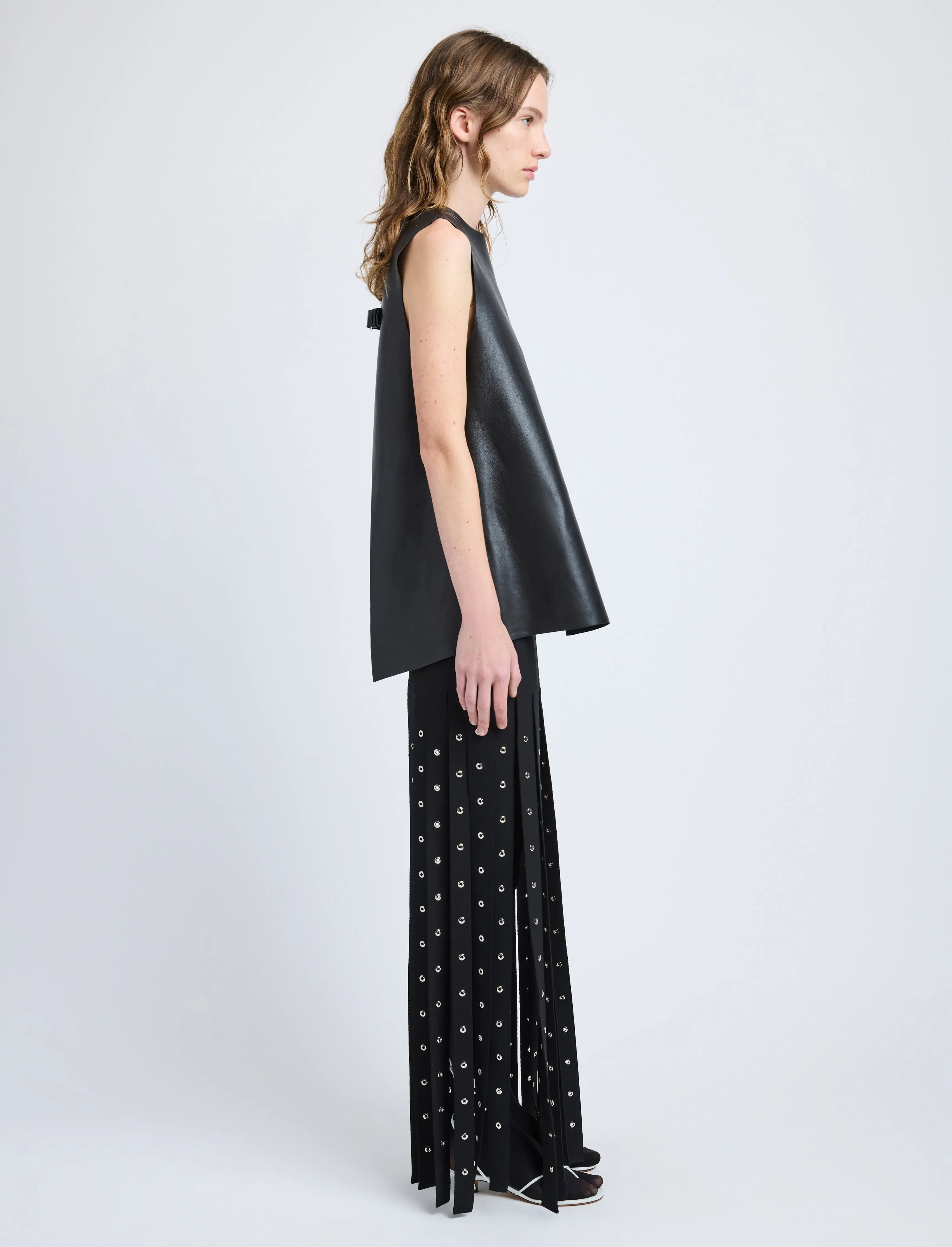 Noa Top in Textured Leather sold by Proenza Schouler product image thumbnail 4