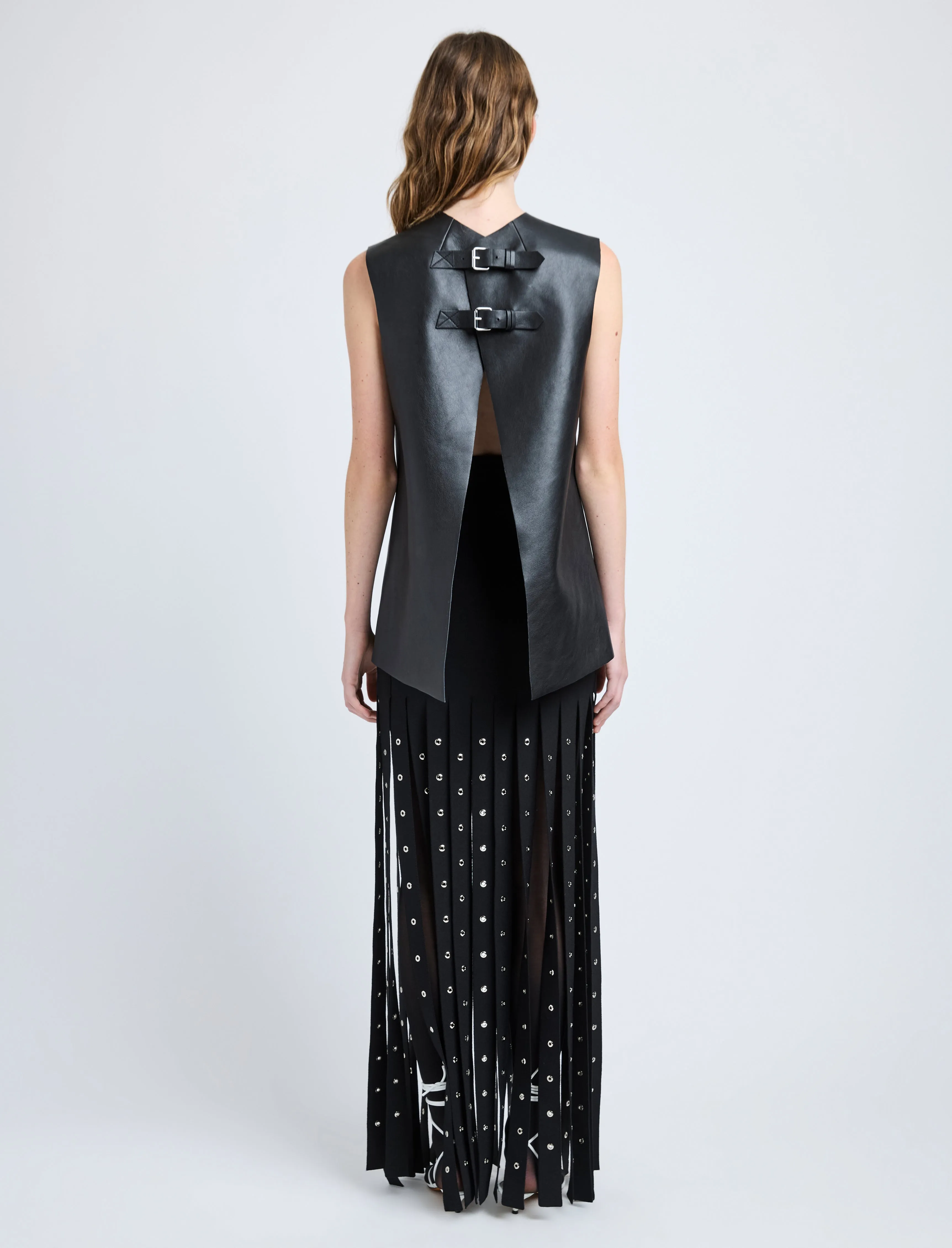 Noa Top in Textured Leather sold by Proenza Schouler product image thumbnail 5
